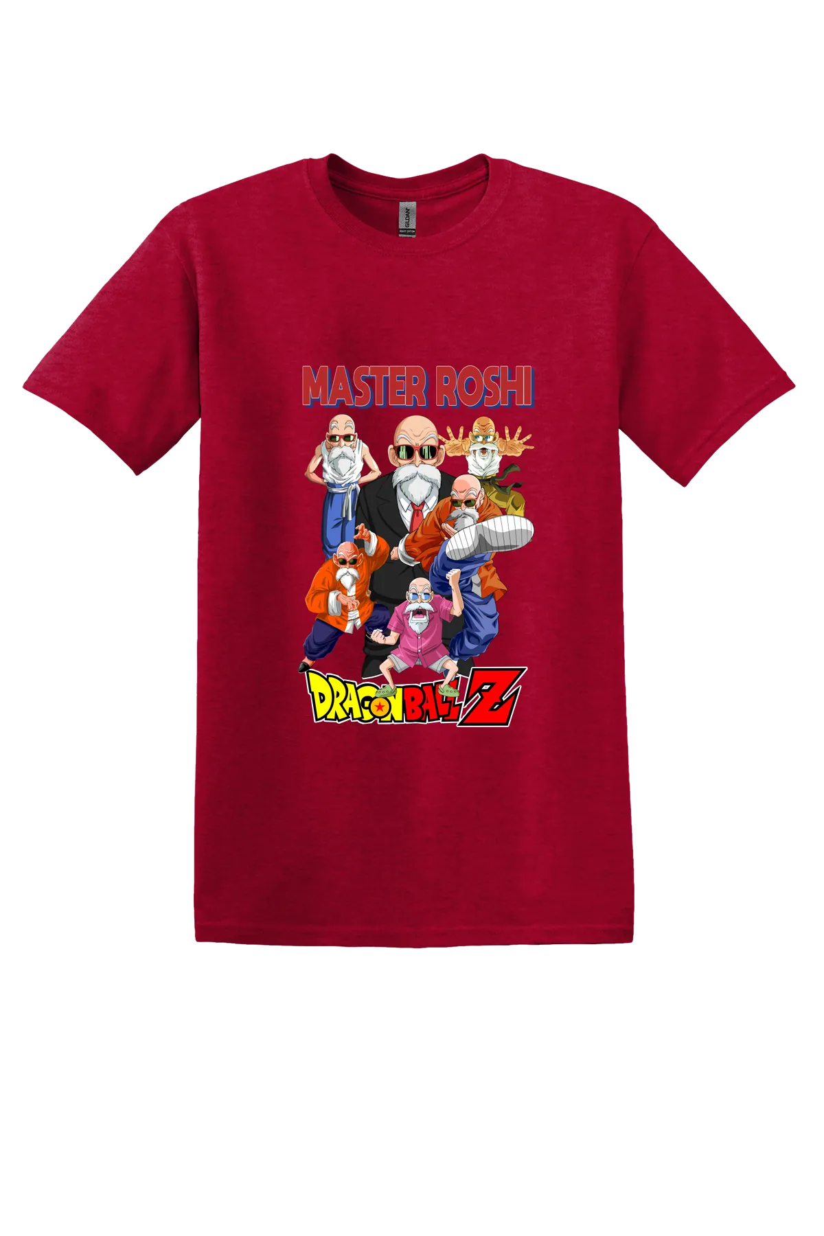Dragon Ball Tee No. 443, Antique Cherry Red, front print