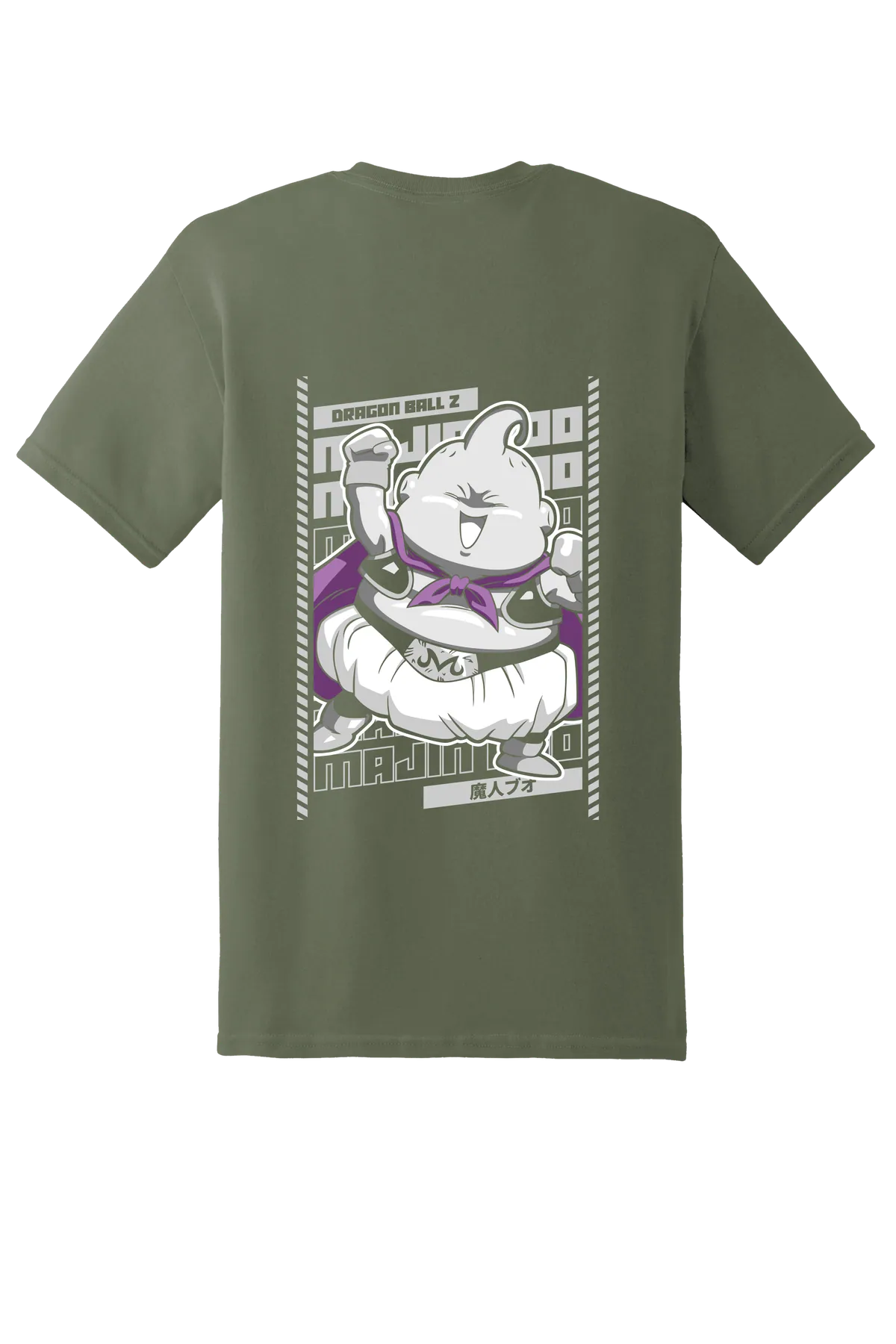 Dragon Ball Tee No. 445, Military Green, back print