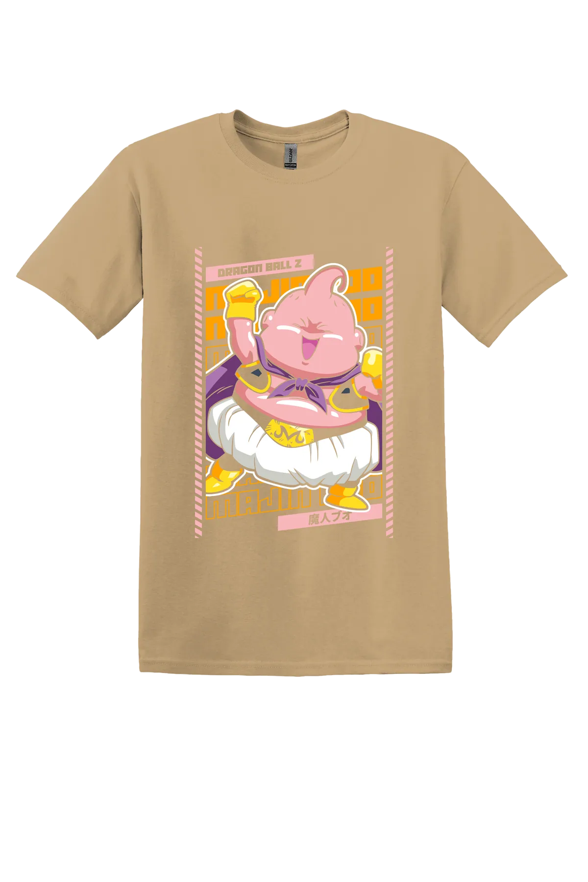 Dragon Ball Tee No. 446, Old Gold, front print