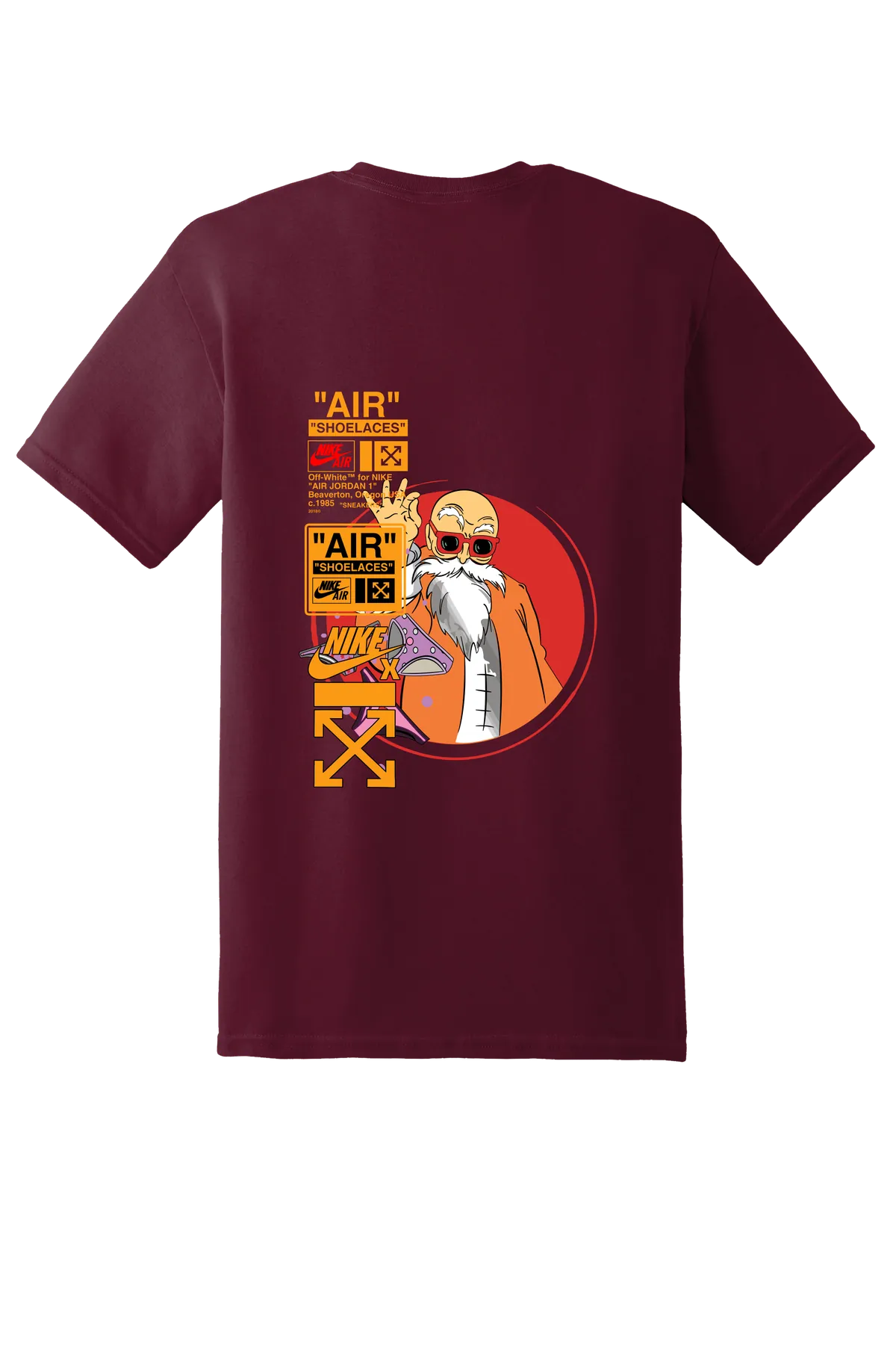 Dragon Ball Tee No. 447, Maroon, back print