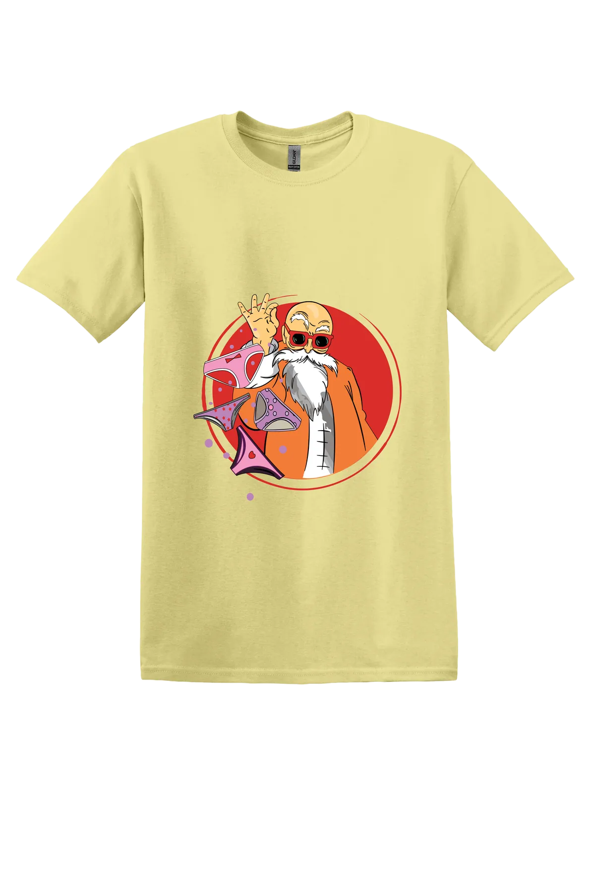 Dragon Ball Tee No. 455, Corn Silk, front print