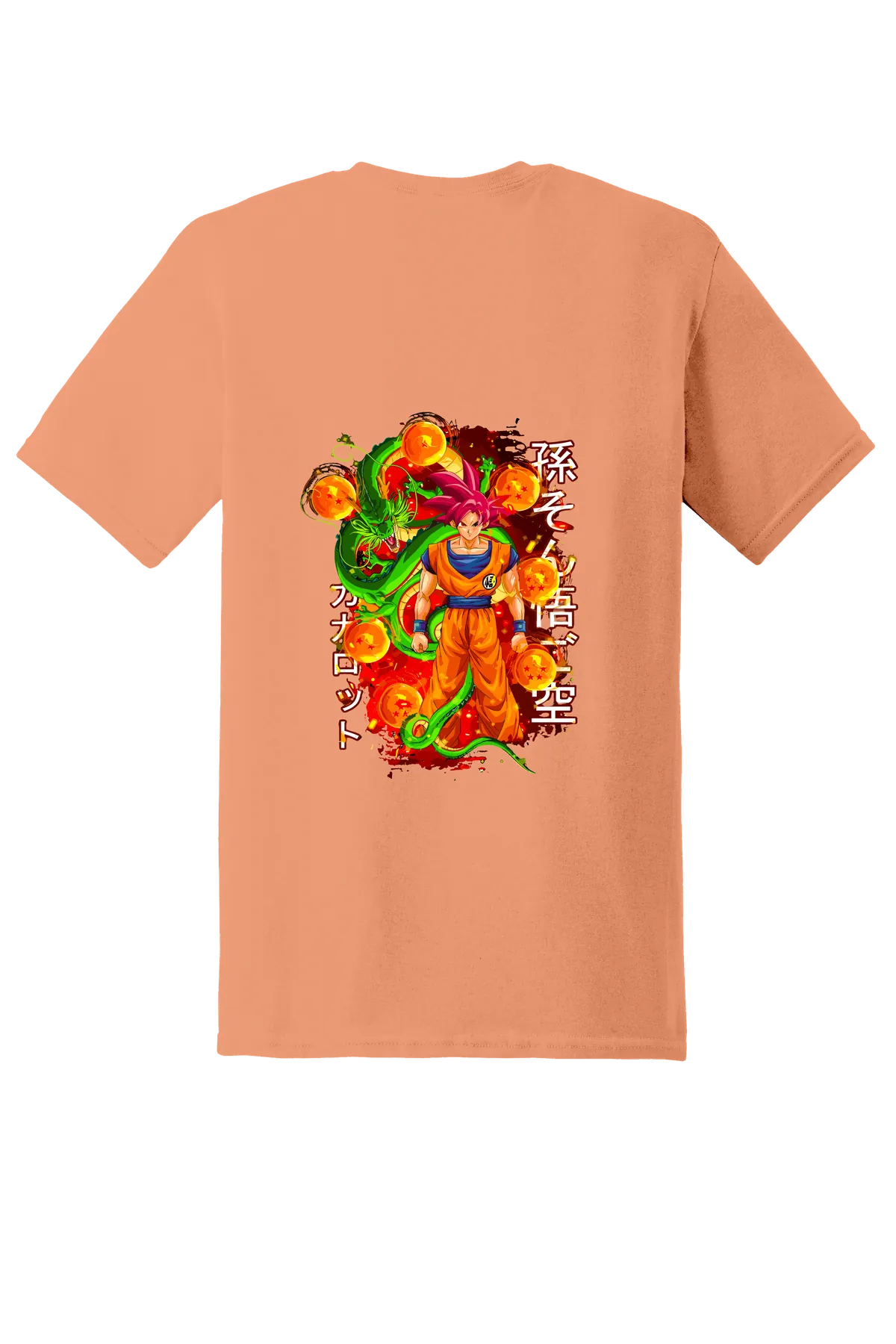 Dragon Ball Tee No. 48, Tangerine, back print