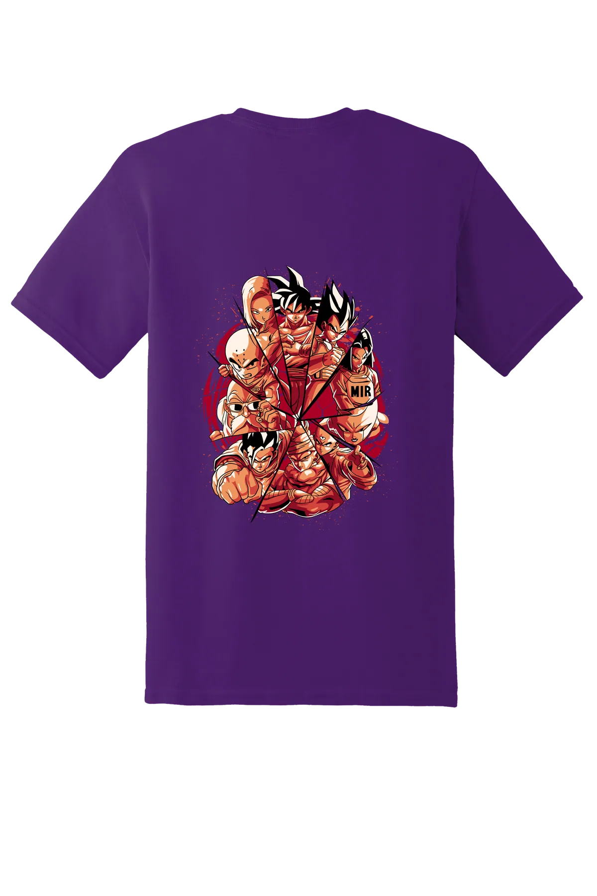 Dragon Ball Tee No. 502, Purple, back print