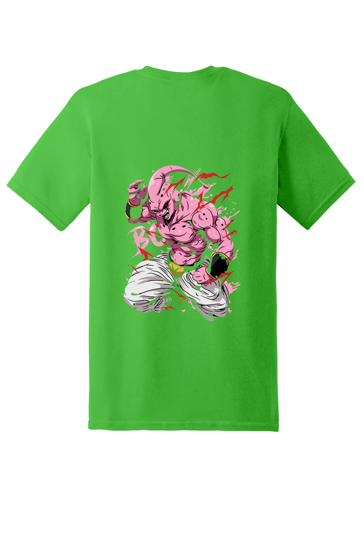 Dragon Ball Tee No. 528, Electric Green, back print