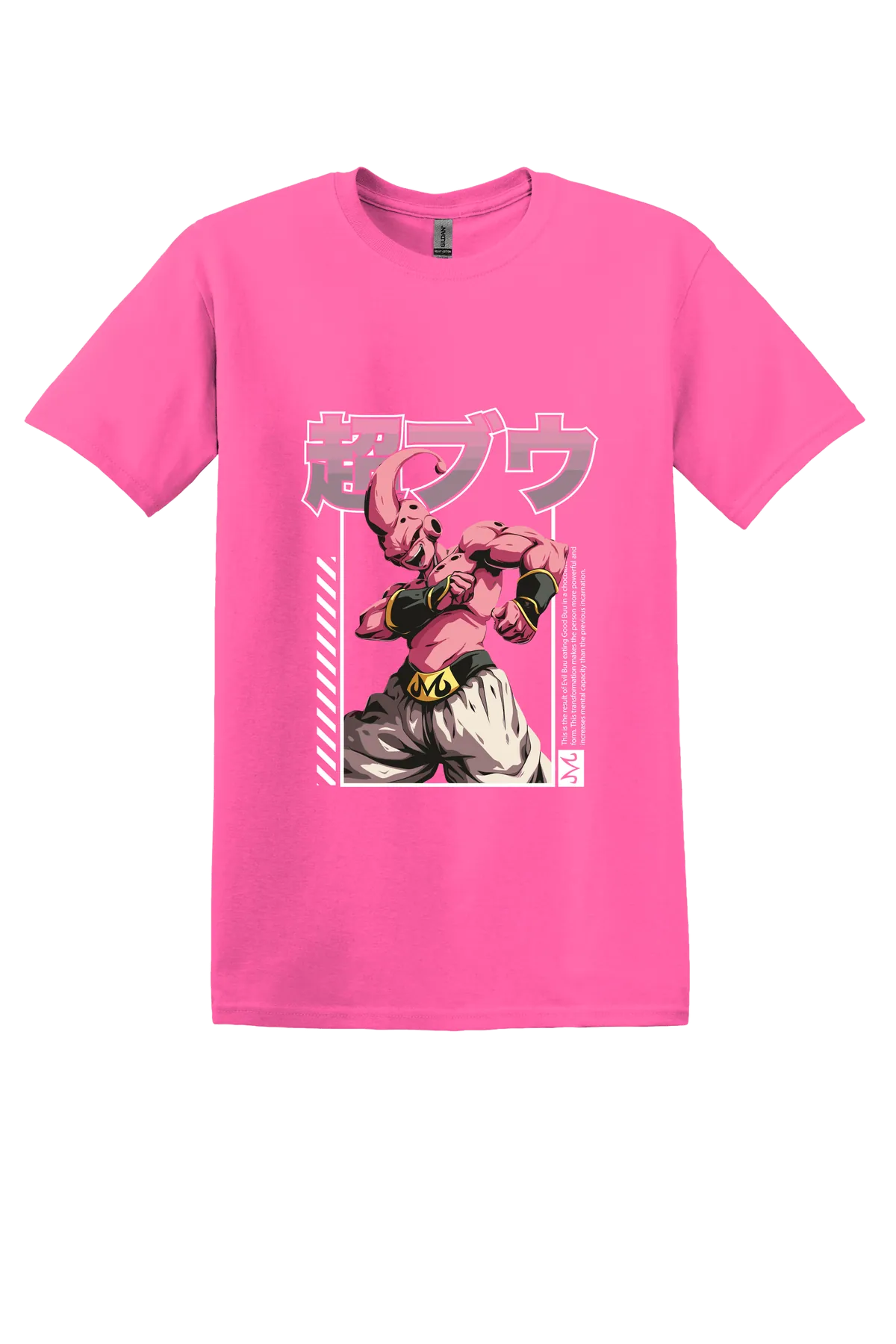 Dragon Ball Tee No. 534, Safety Pink, front print