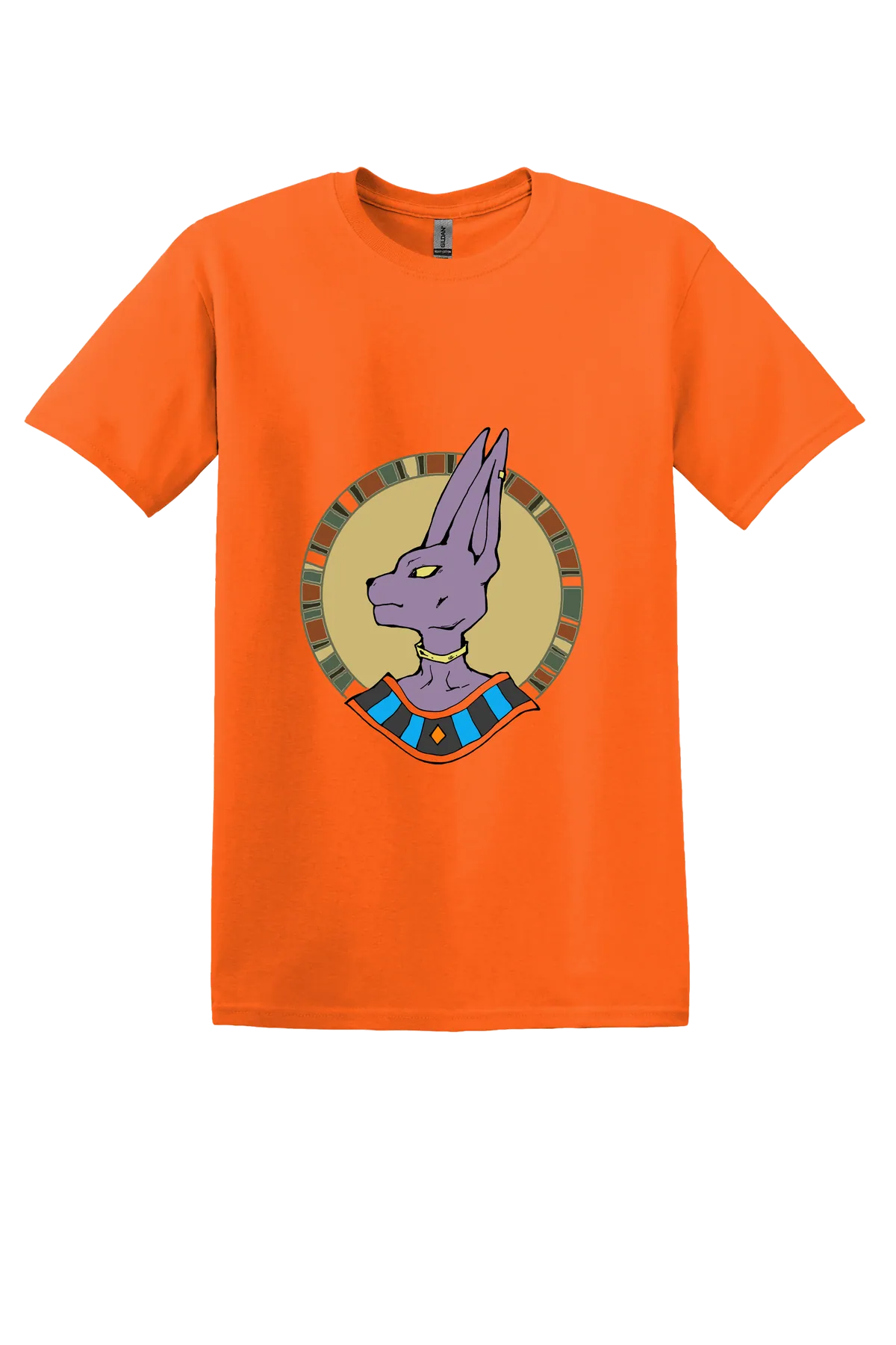 Dragon Ball Tee No. 554, Safety Orange, front print