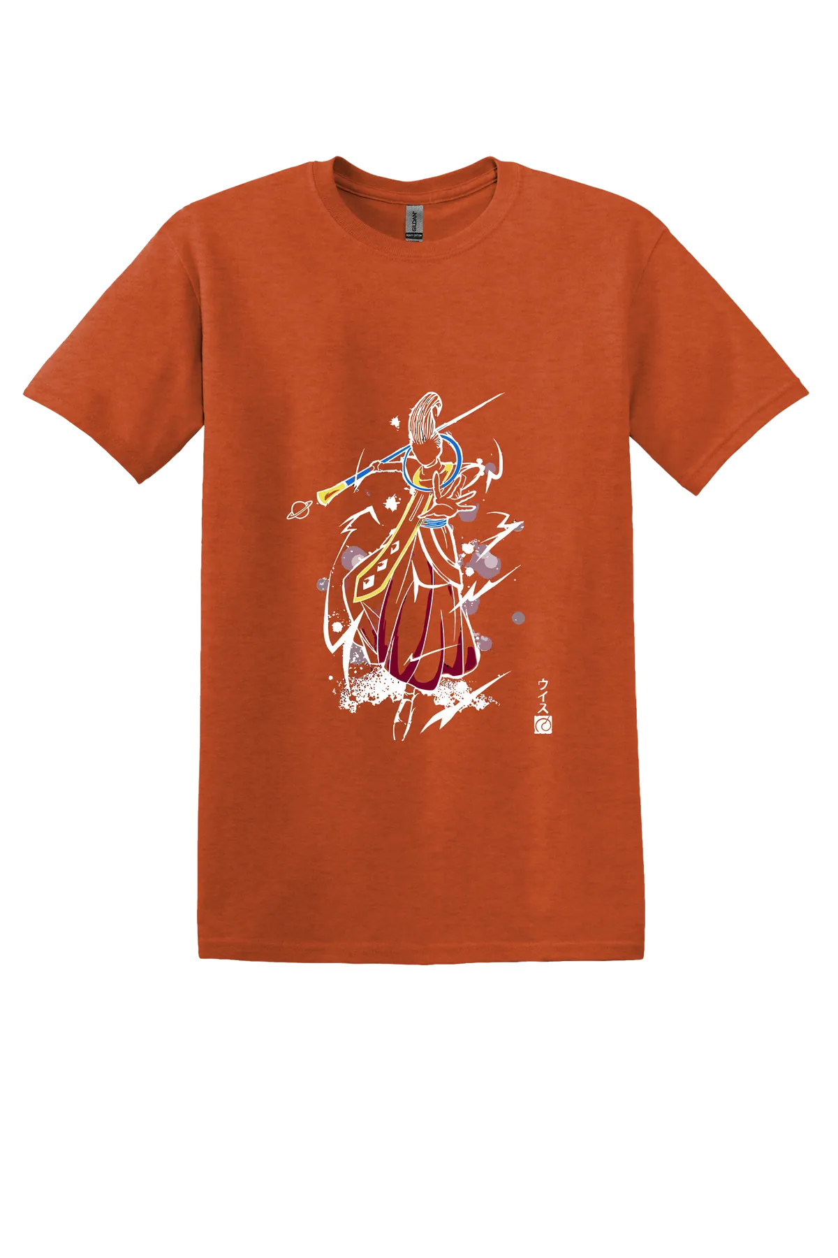 Dragon Ball Tee No. 566, Antique Orange, front print