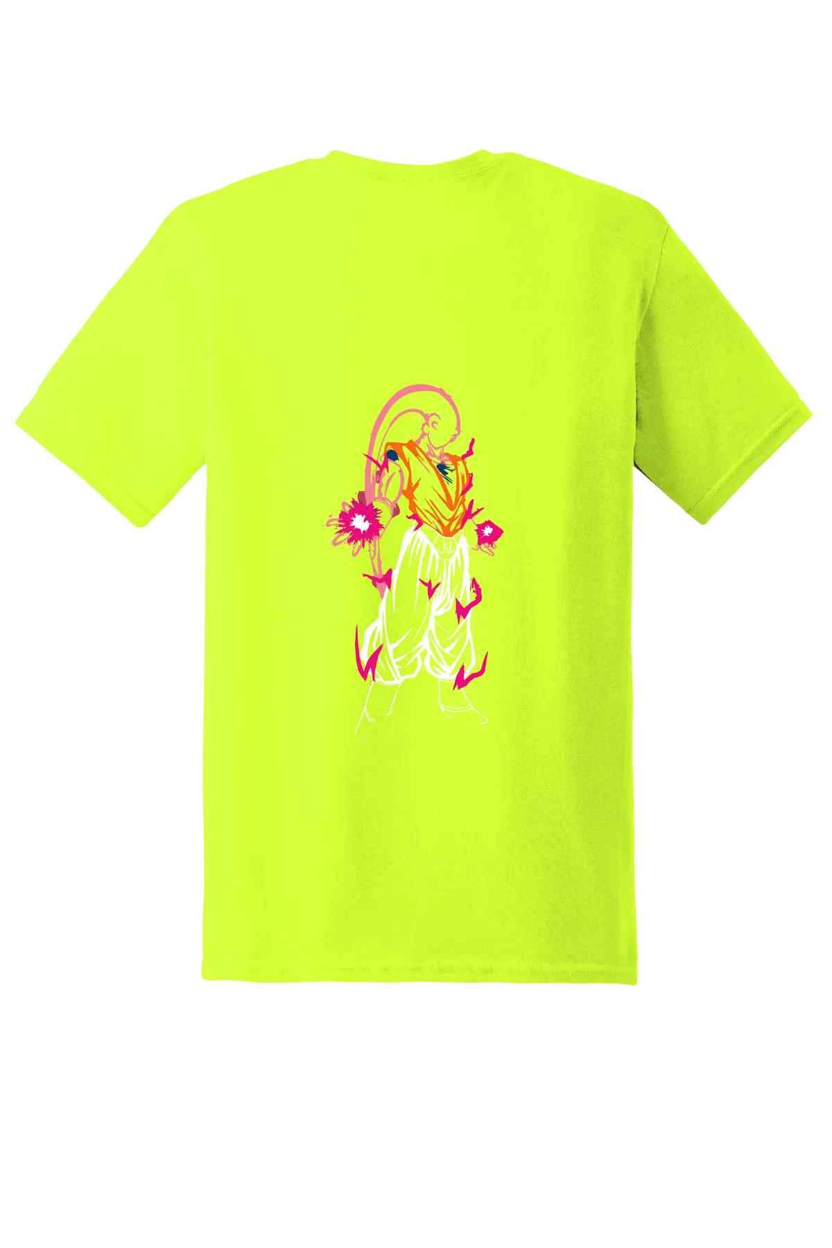 Dragon Ball Tee No. 567, Safety Green, back print