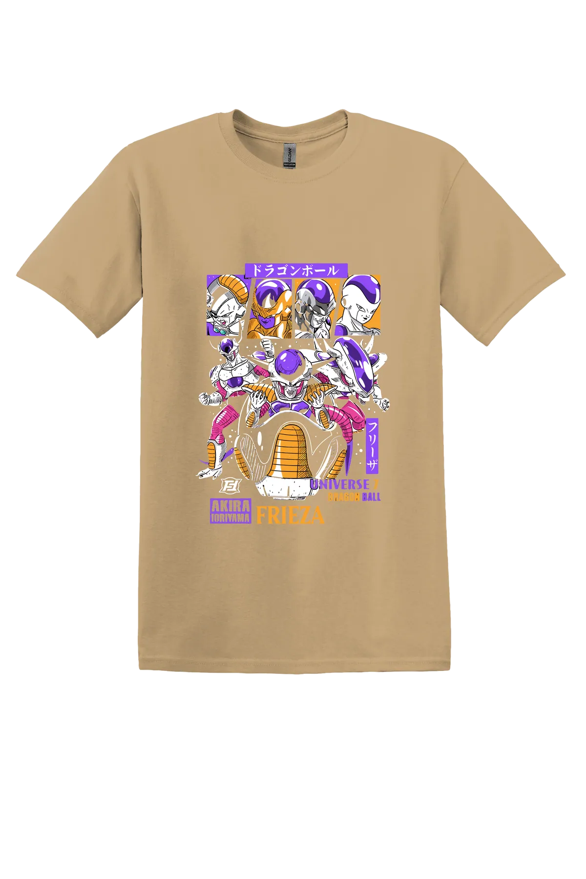 Dragon Ball Tee No. 596, Old Gold, front print