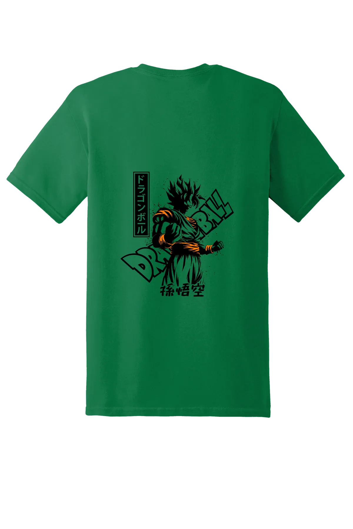 Dragon Ball Tee No. 61, Turf Green, back print