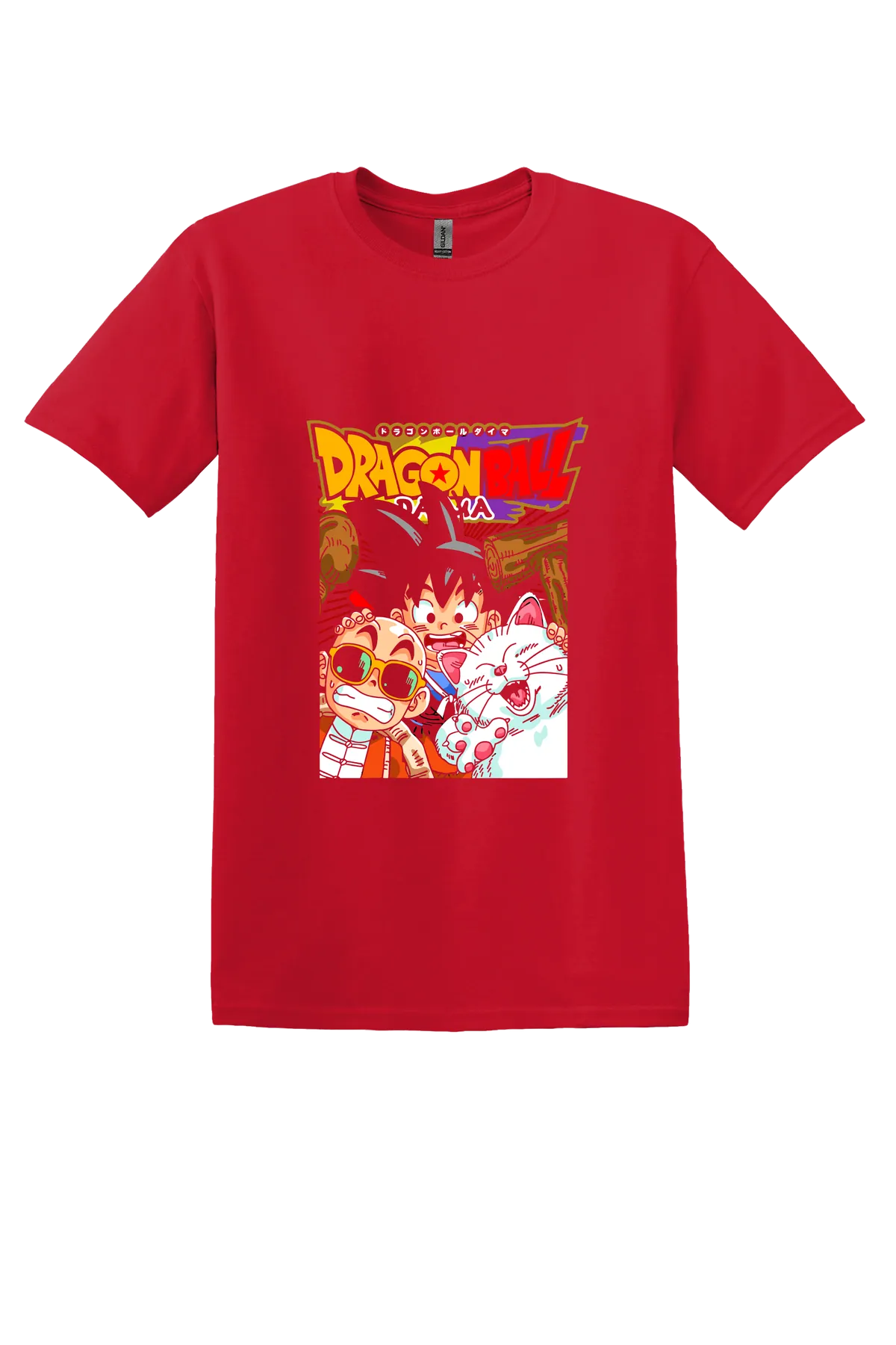 Dragon Ball Tee No. 9, Red, front print