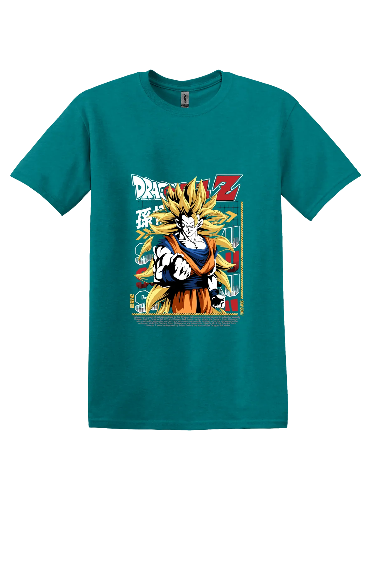 Dragon Ball Tee No. 91, Antique Jade Dome, front print