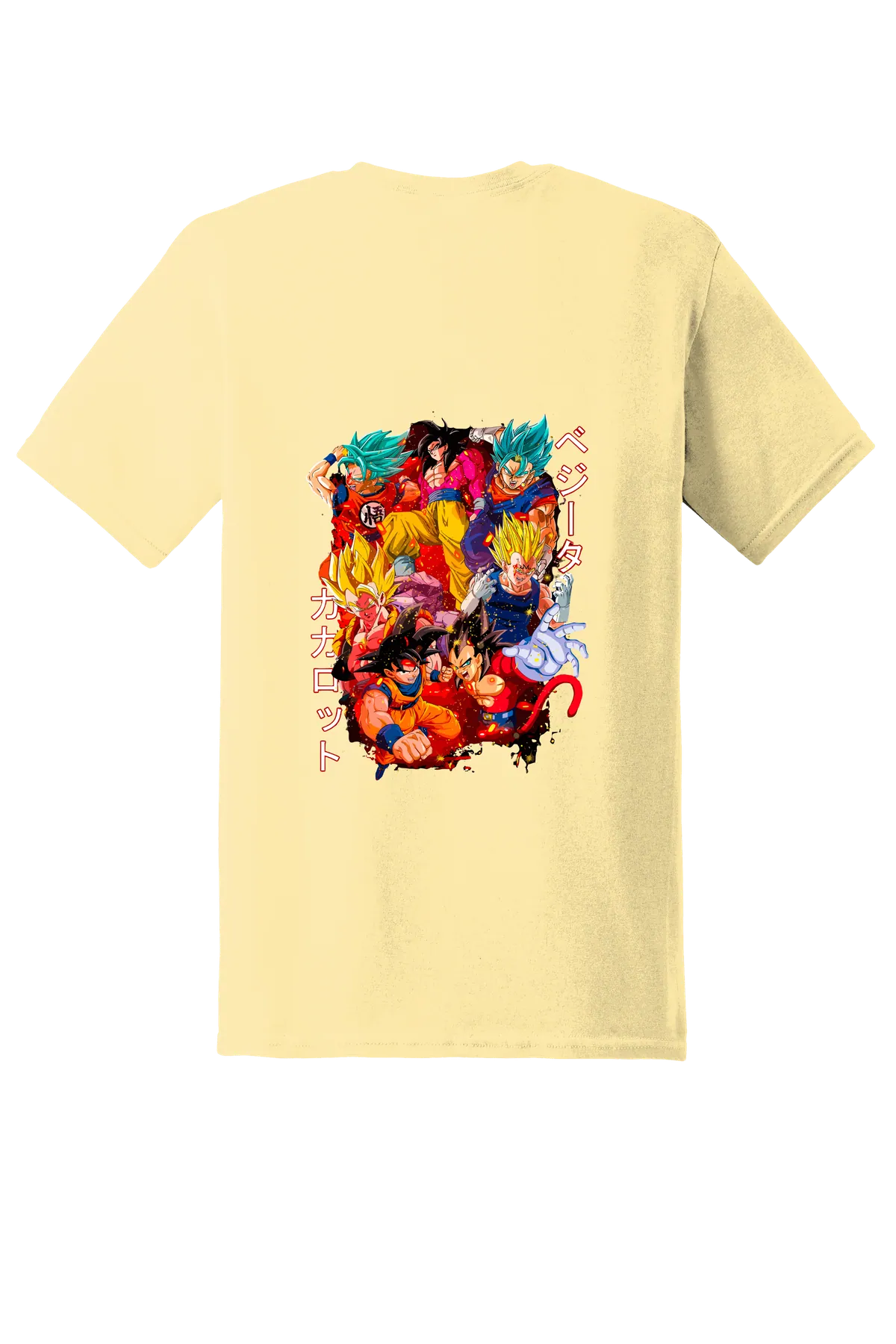 Dragon Ball Tee No. 99, Yellow Haze, back print