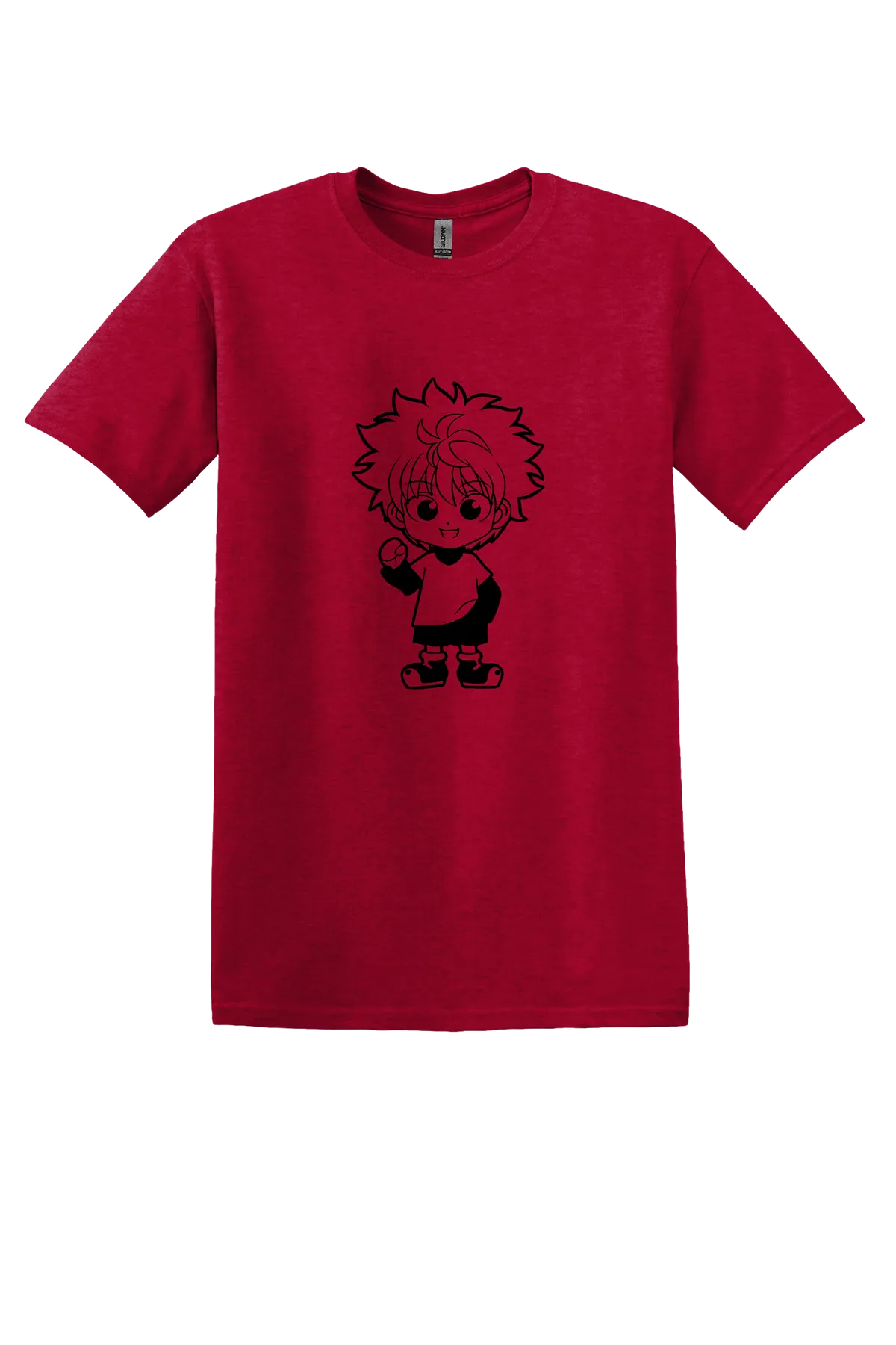 Hunter x Hunter 1-18 Tee, Antique Cherry Red, front print