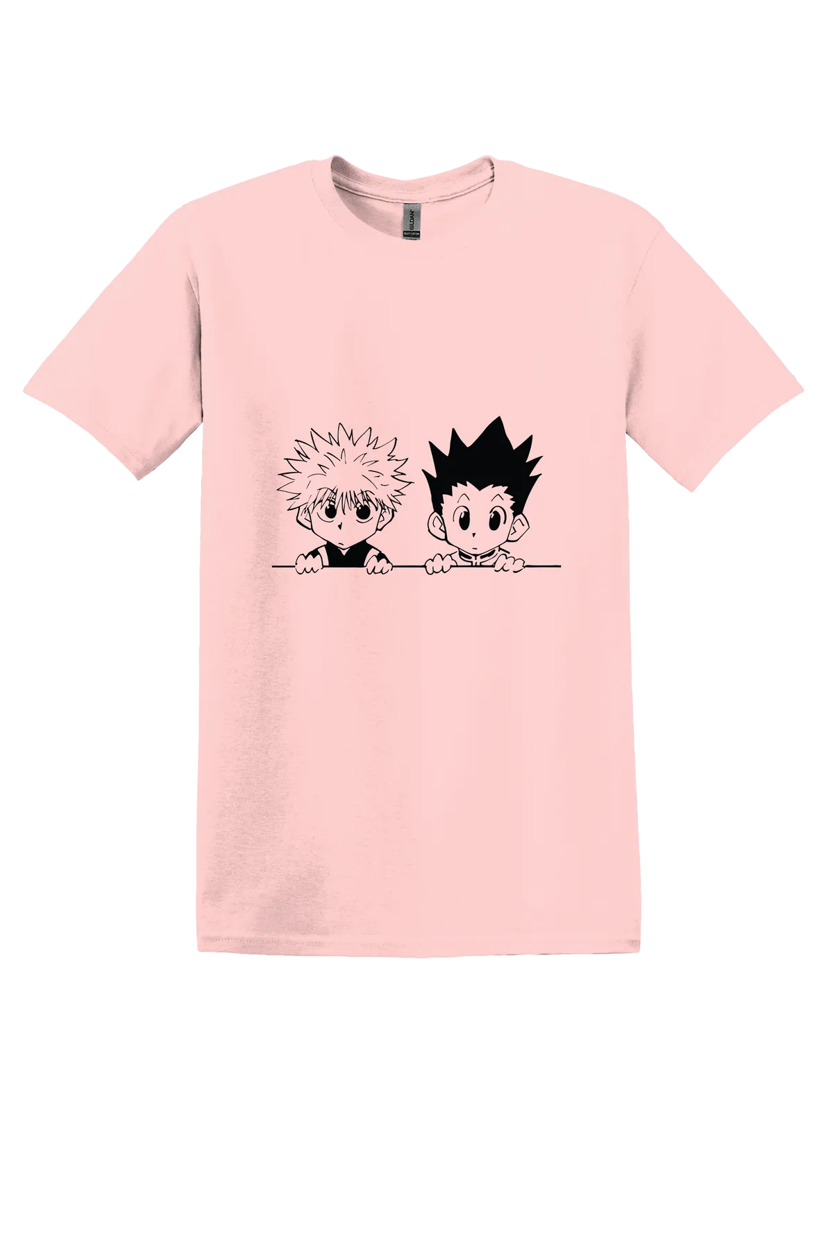 Hunter x Hunter 1-38 Tee, Light Pink, front print
