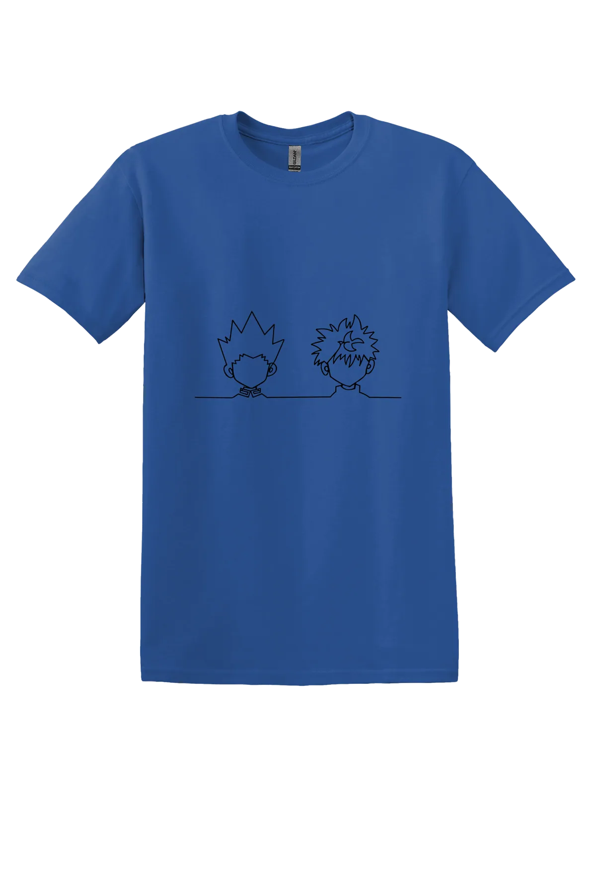 Hunter x Hunter 1-44 Tee, Neon Blue, front print