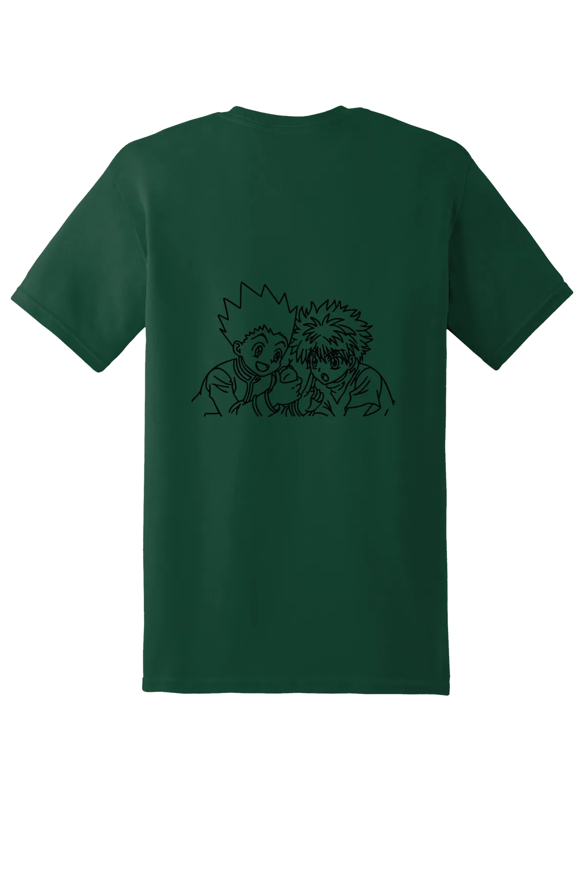 Hunter x Hunter 1-47 Tee, Forest  Green, back print
