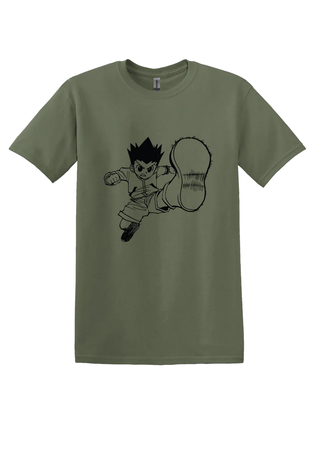 Hunter x Hunter 1-51 Tee, Military Green, front print