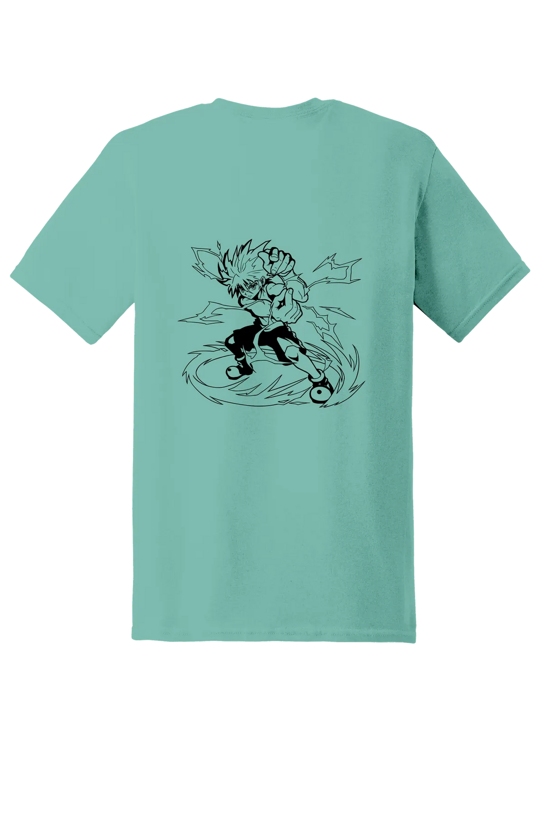 Hunter x Hunter 1-55 Tee, Aquatic, back print