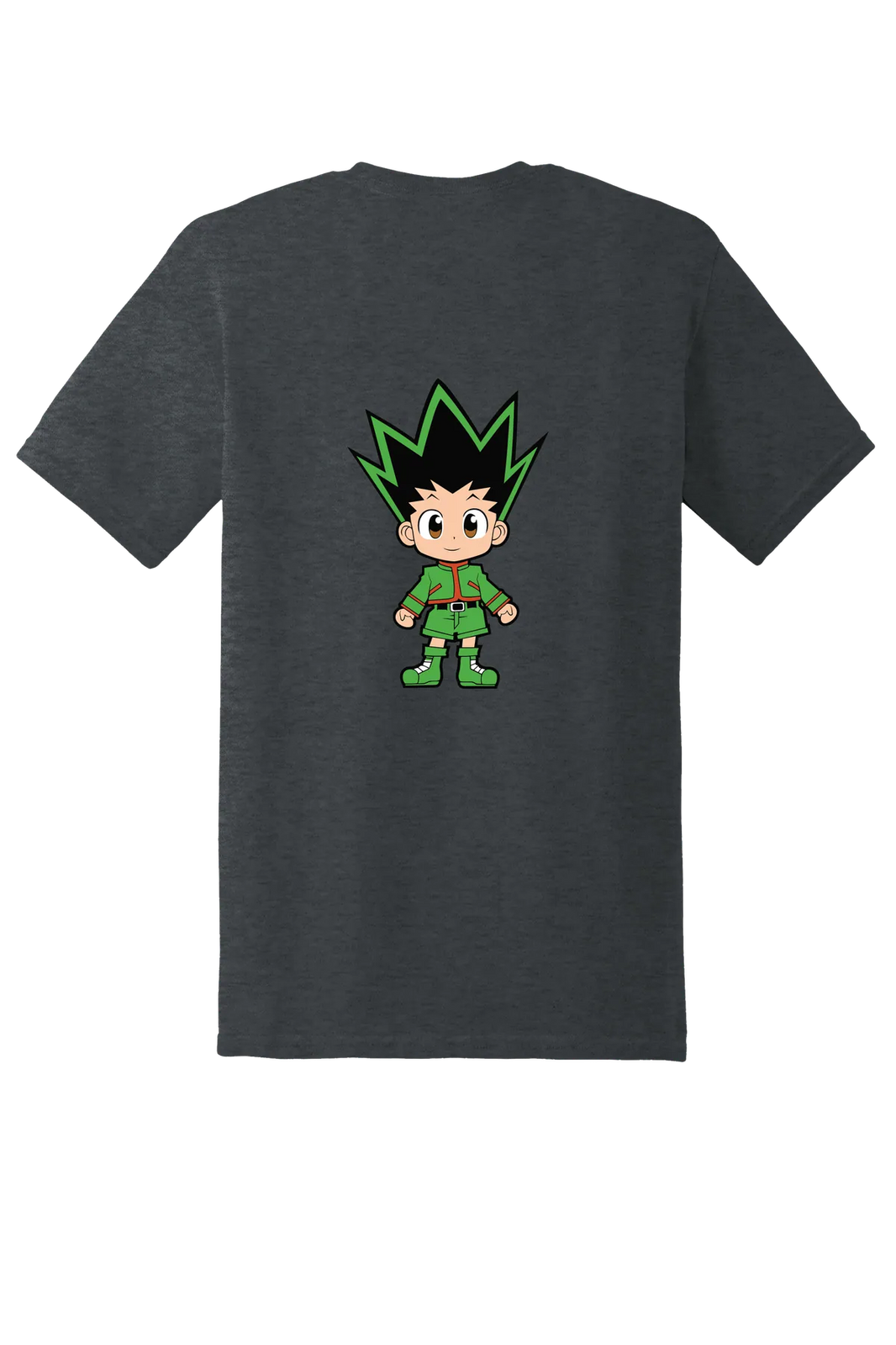 Hunter x Hunter 1-61 Tee, Dark Heather, back print