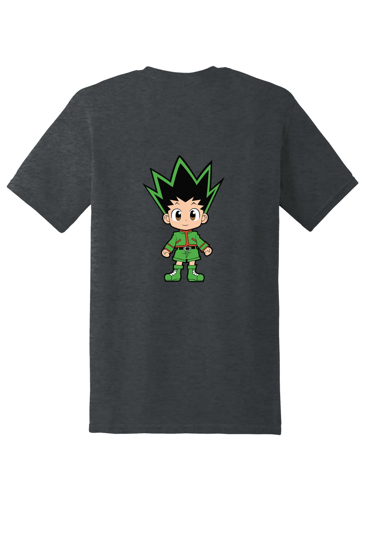 Hunter x Hunter 1-61 Tee, Dark Heather, back print