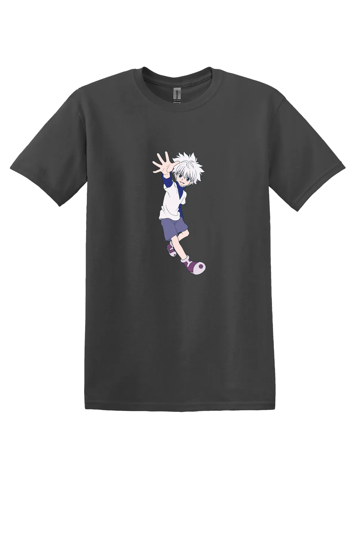 Hunter x Hunter 1-72 Tee, Charcoal, front print