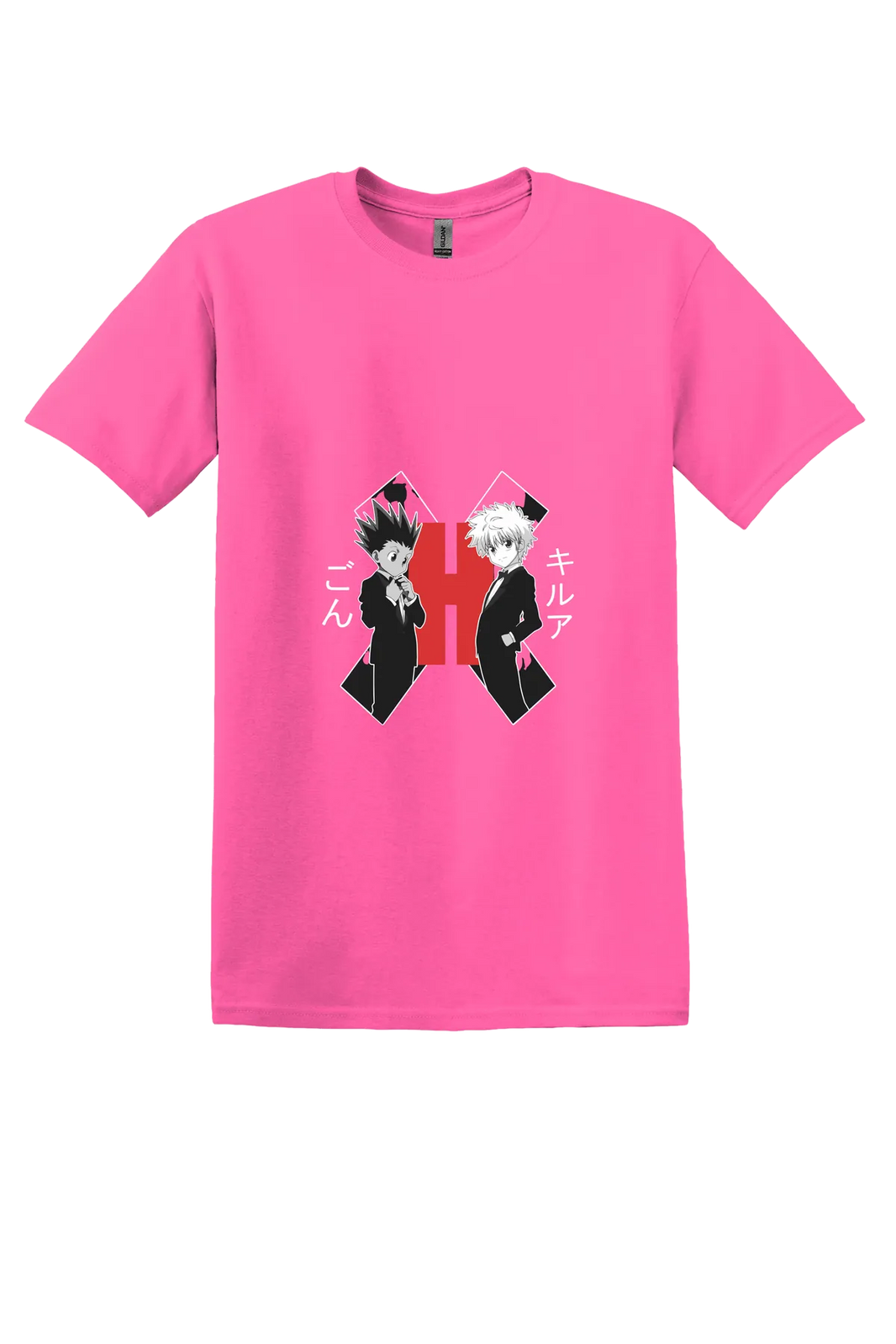 Hunter x Hunter Tee No. 101, Safety Pink, front print