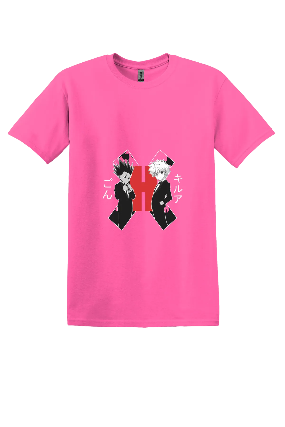 Hunter x Hunter Tee No. 101, Safety Pink, front print