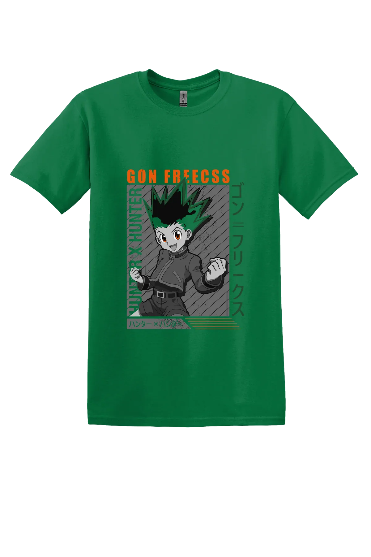 Hunter x Hunter Tee No. 111, Turf Green, front print