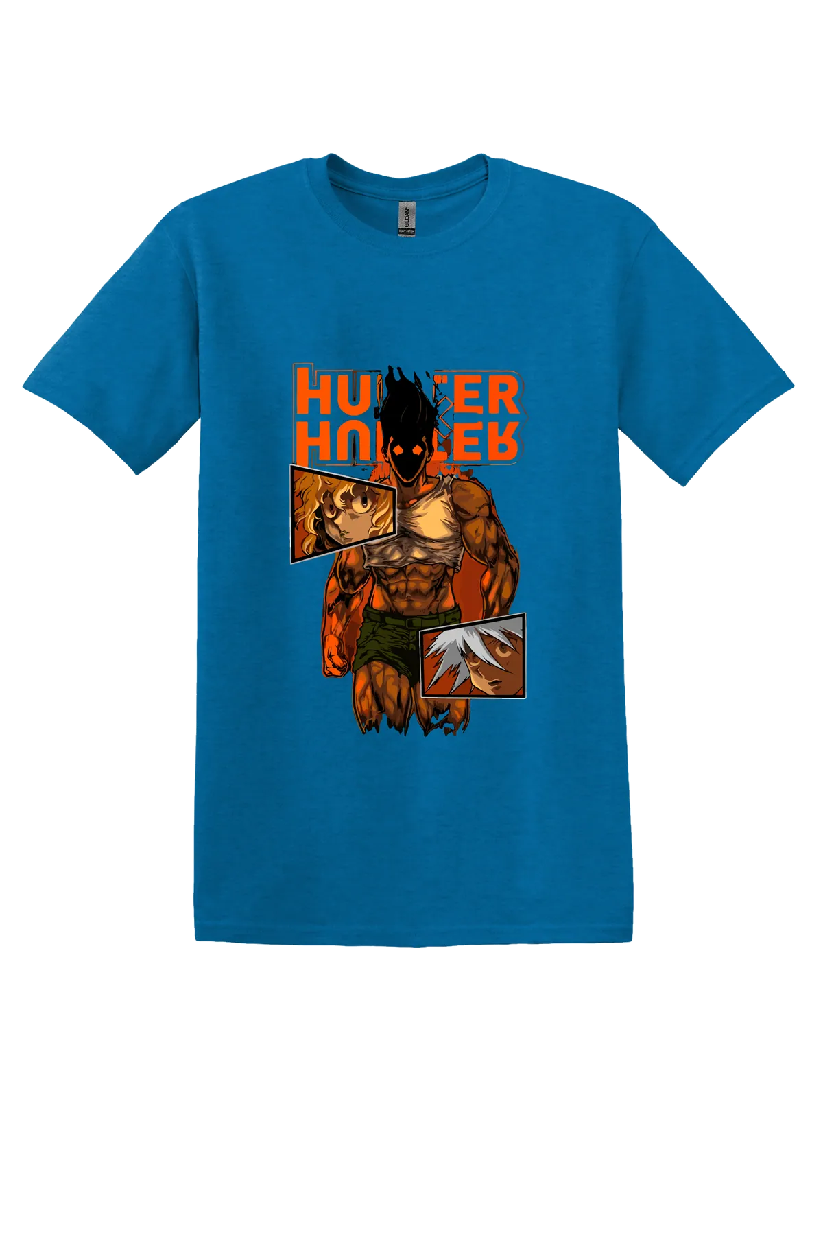Hunter x Hunter Tee No. 114, Antique Sapphire, front print