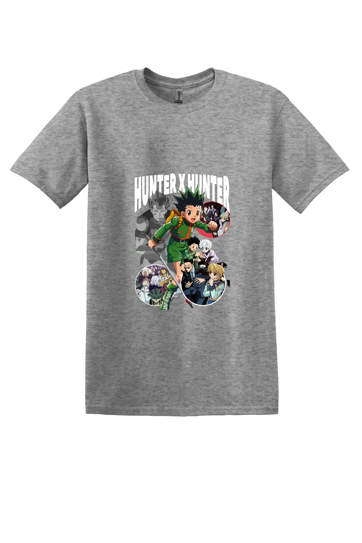 Hunter x Hunter Tee No. 124, Graphite Heather, front print