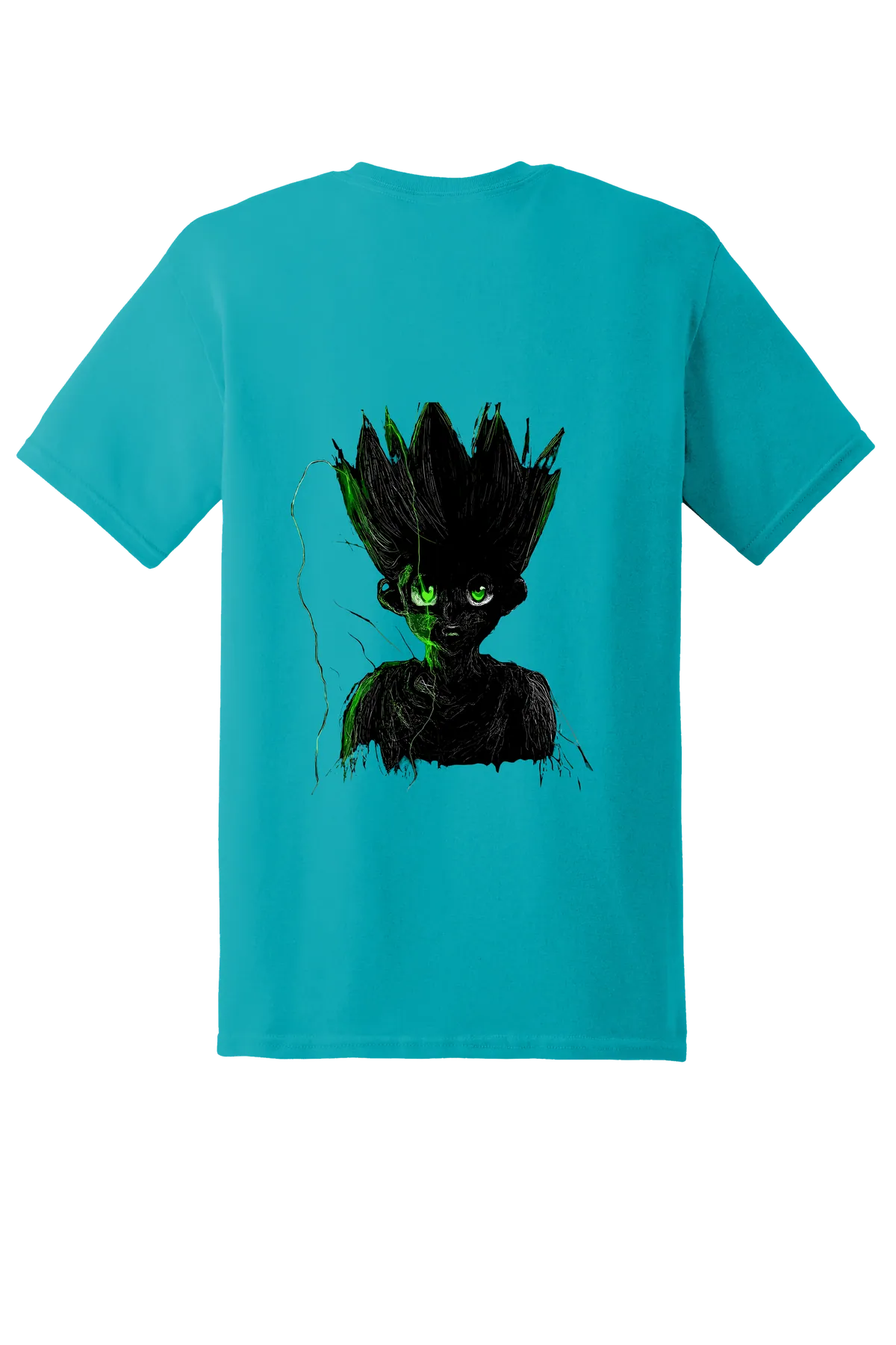 Hunter x Hunter Tee No. 129, Tropical Blue, back print