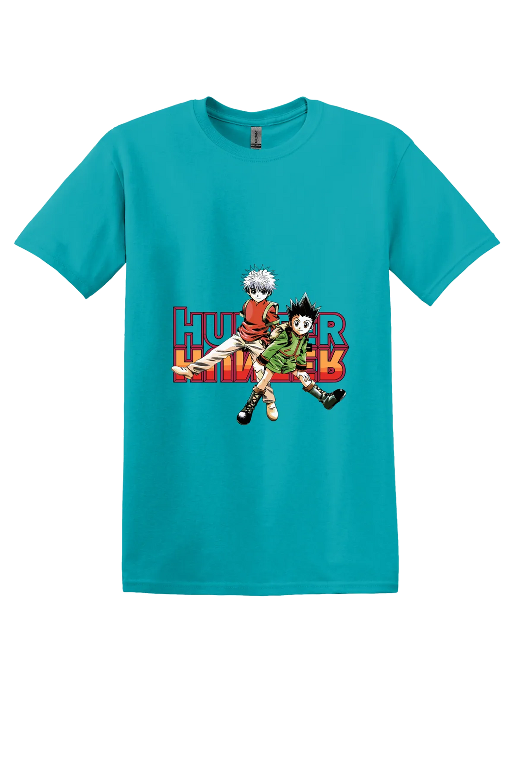 Hunter x Hunter Tee No. 133, Tropical Blue, front print