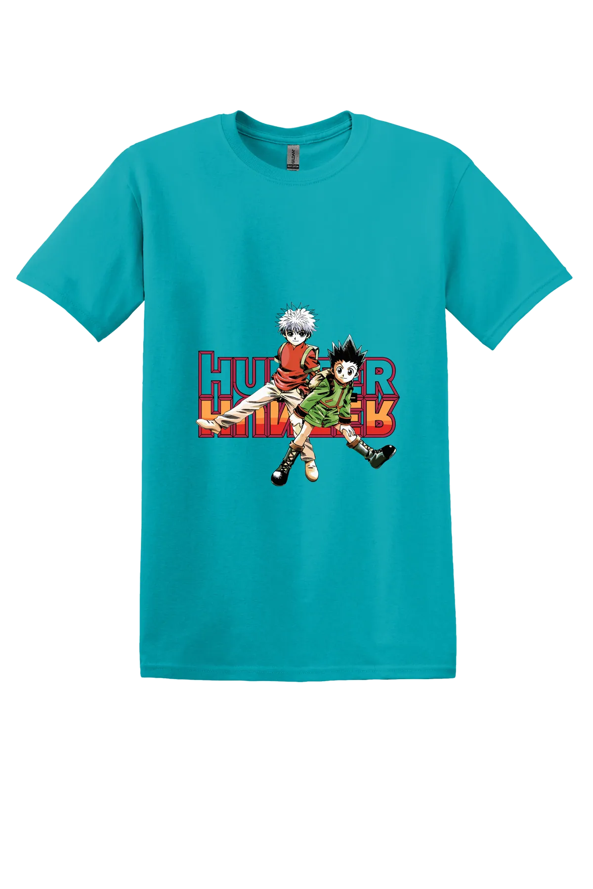 Hunter x Hunter Tee No. 133, Tropical Blue, front print