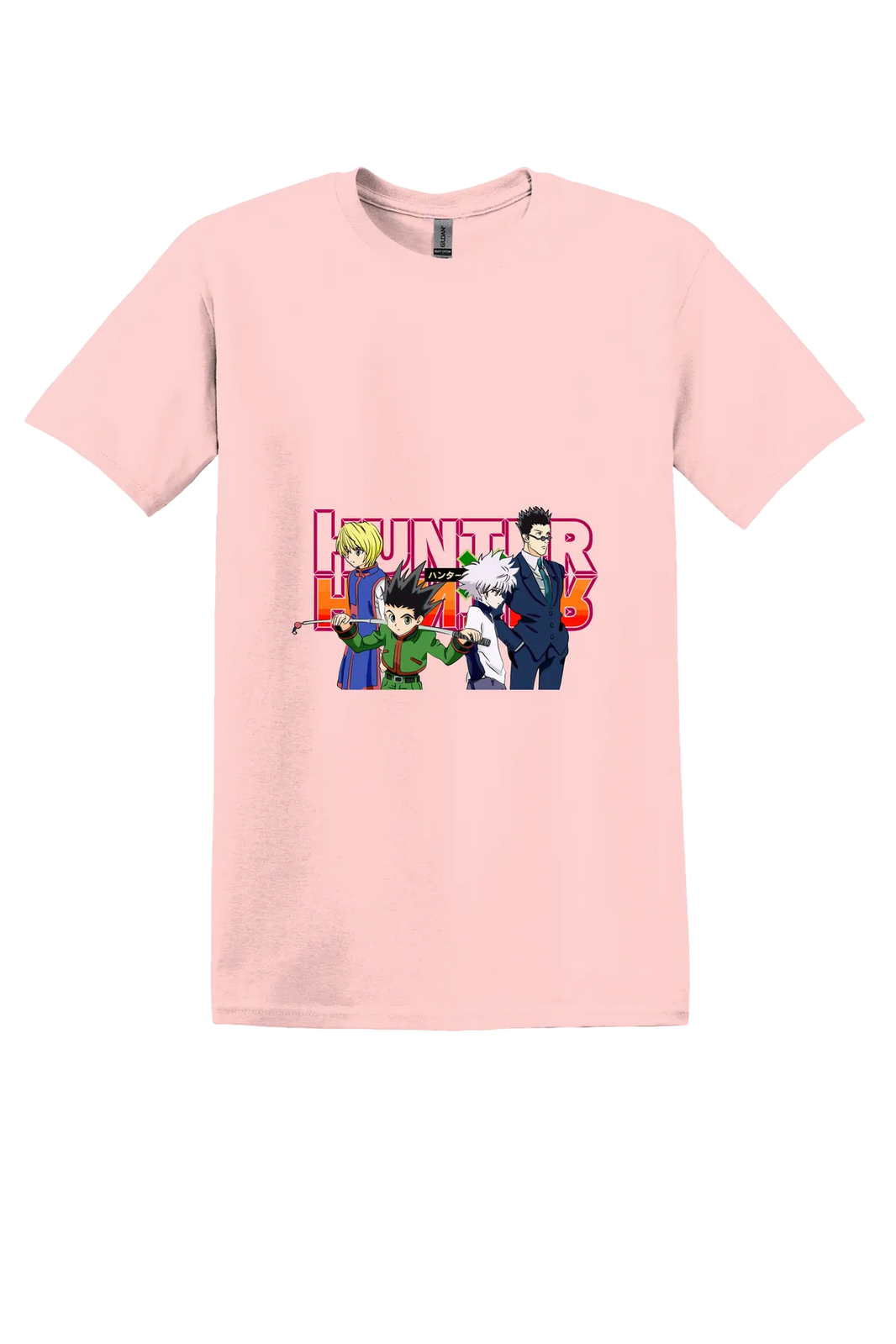 Hunter x Hunter Tee No. 138, Light Pink, front print