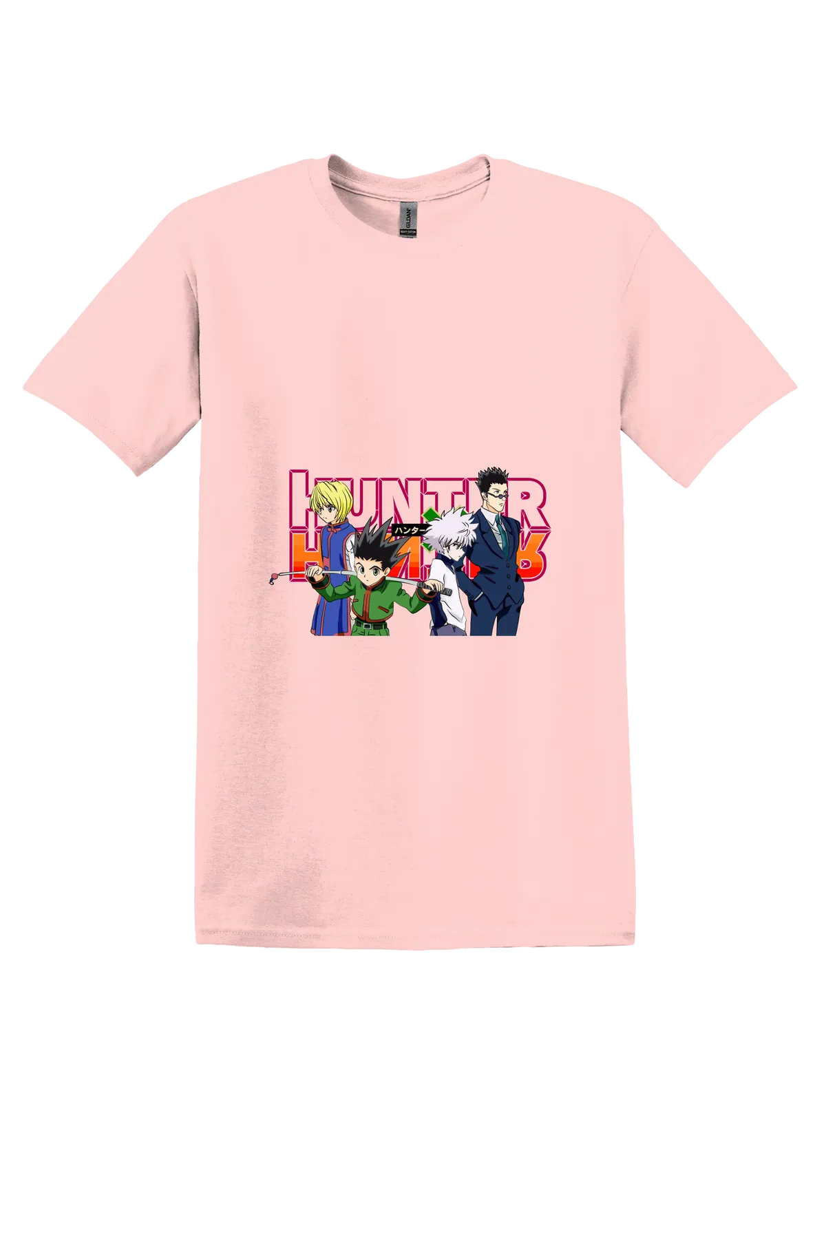 Hunter x Hunter Tee No. 138, Light Pink, front print