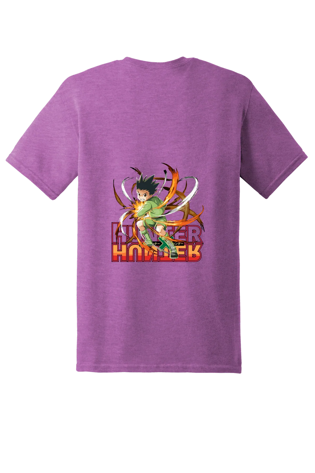 Hunter x Hunter Tee No. 143, Heather Radiant Orchid, back print