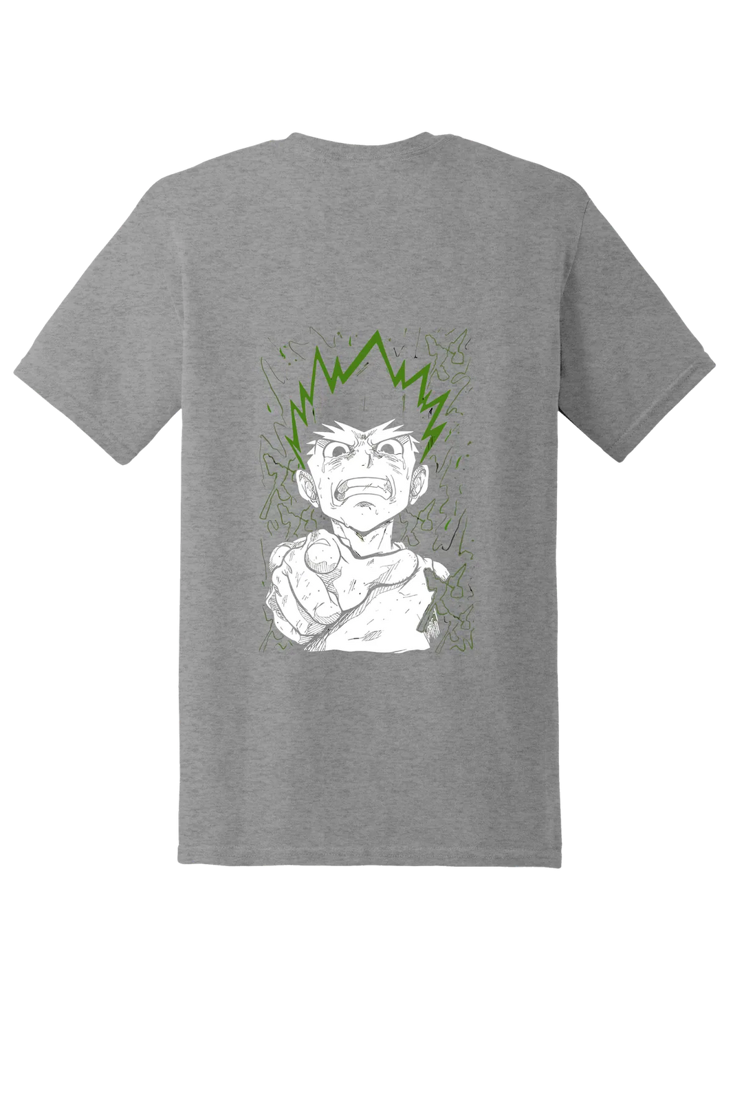 Hunter x Hunter Tee No. 145, Sport Grey, back print