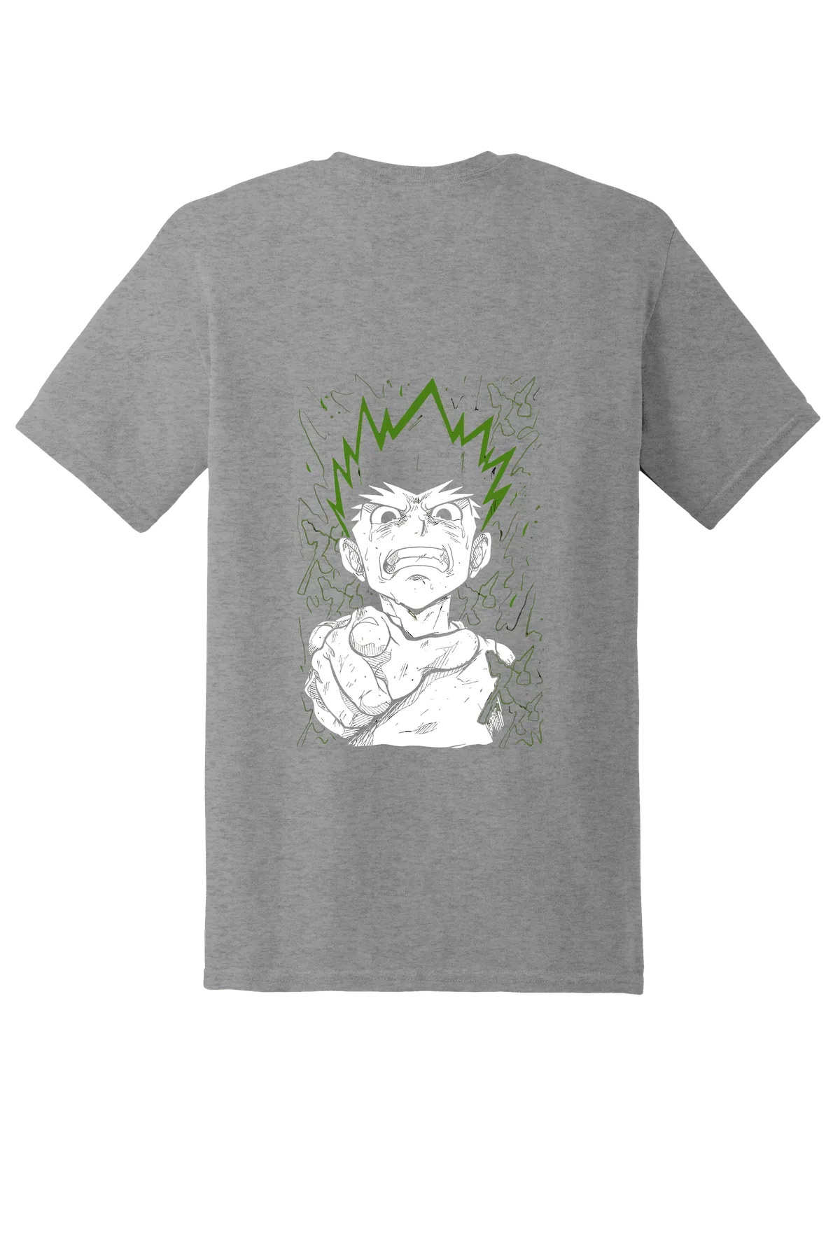 Hunter x Hunter Tee No. 145, Sport Grey, back print
