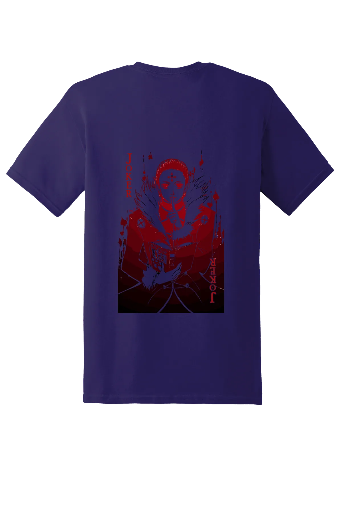 Hunter x Hunter Tee No. 154, Fan Deep Purple, back print