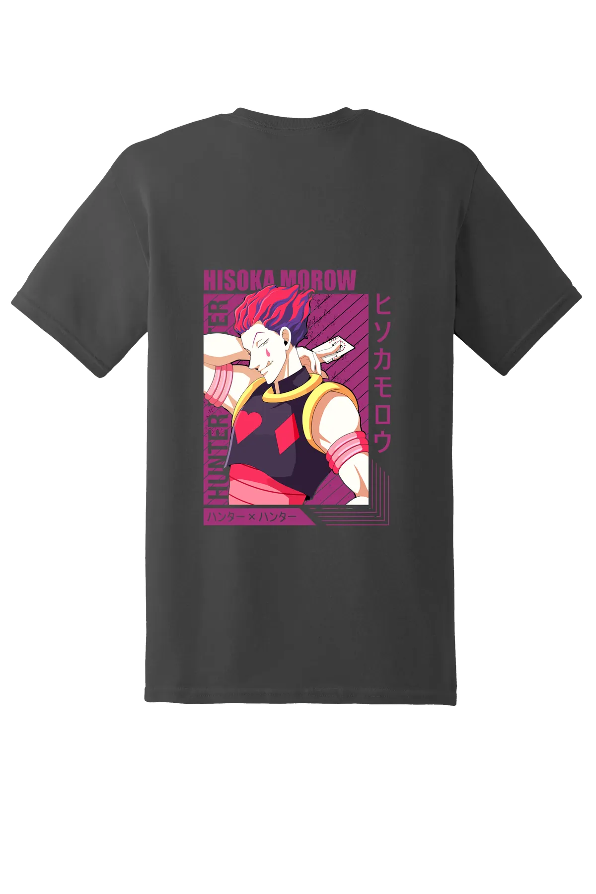 Hunter x Hunter Tee No. 159, Charcoal, back print