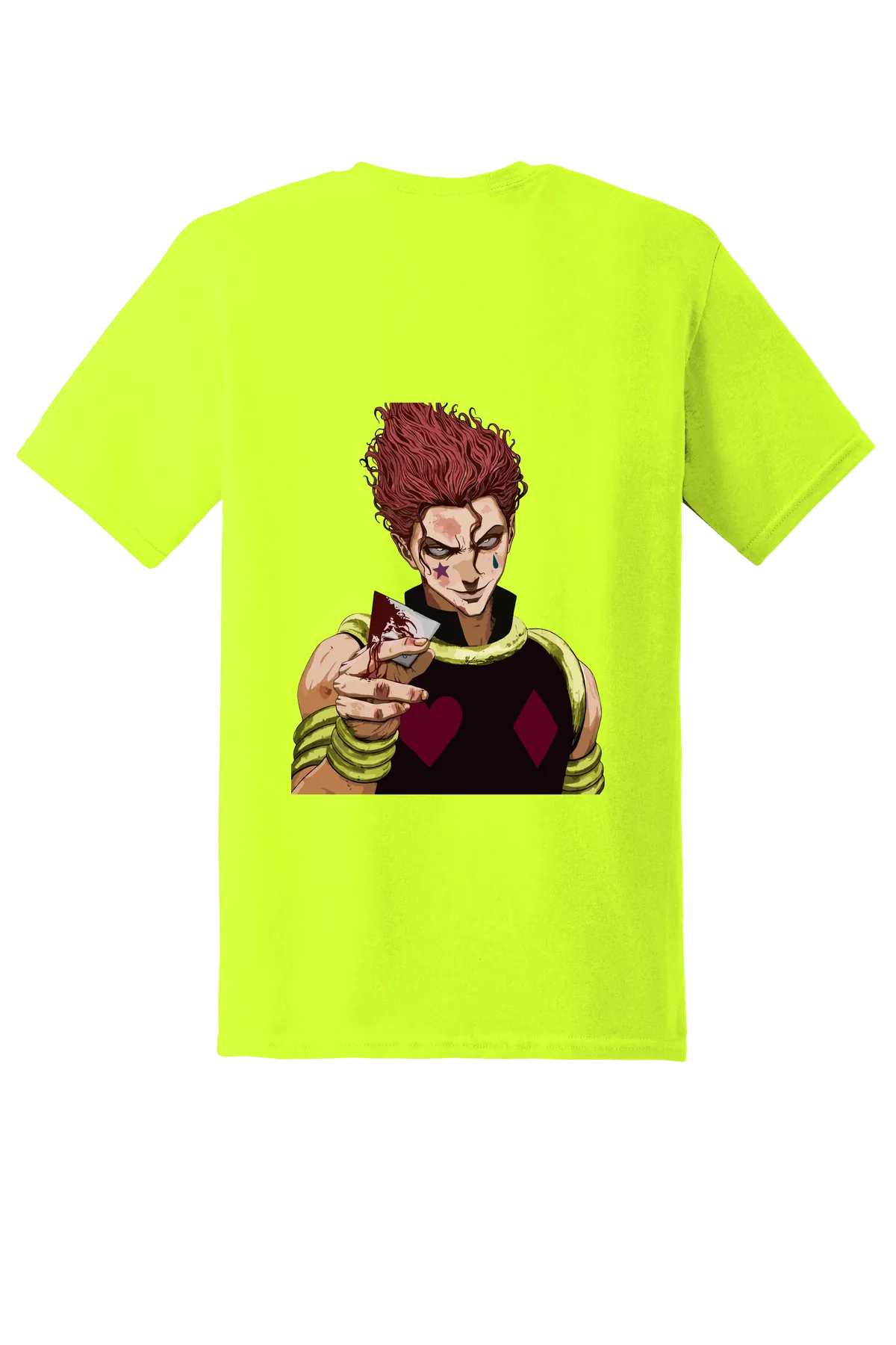 Hunter x Hunter Tee No. 167, Safety Green, back print
