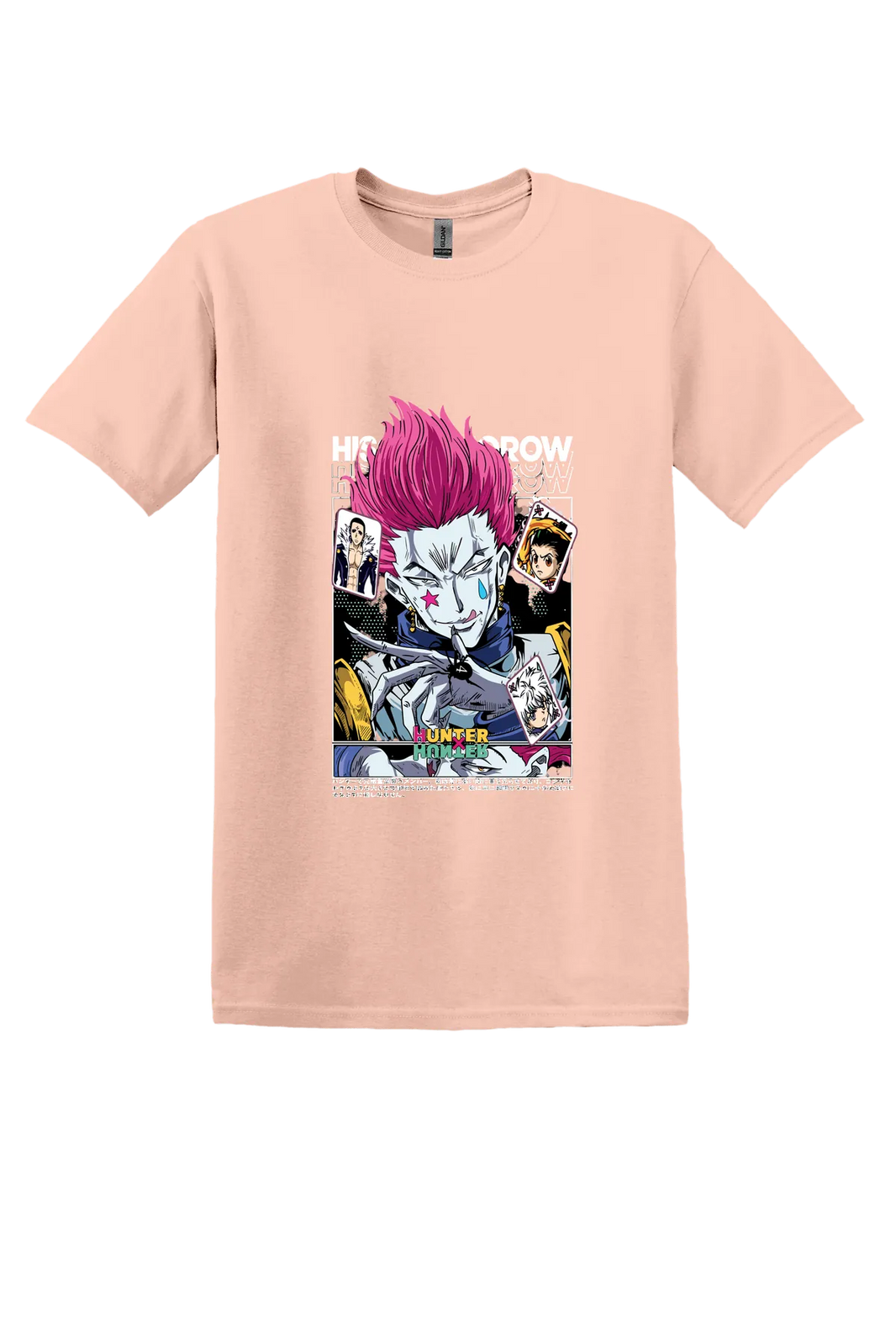 Hunter x Hunter Tee No. 170, Dusty Rose, front print