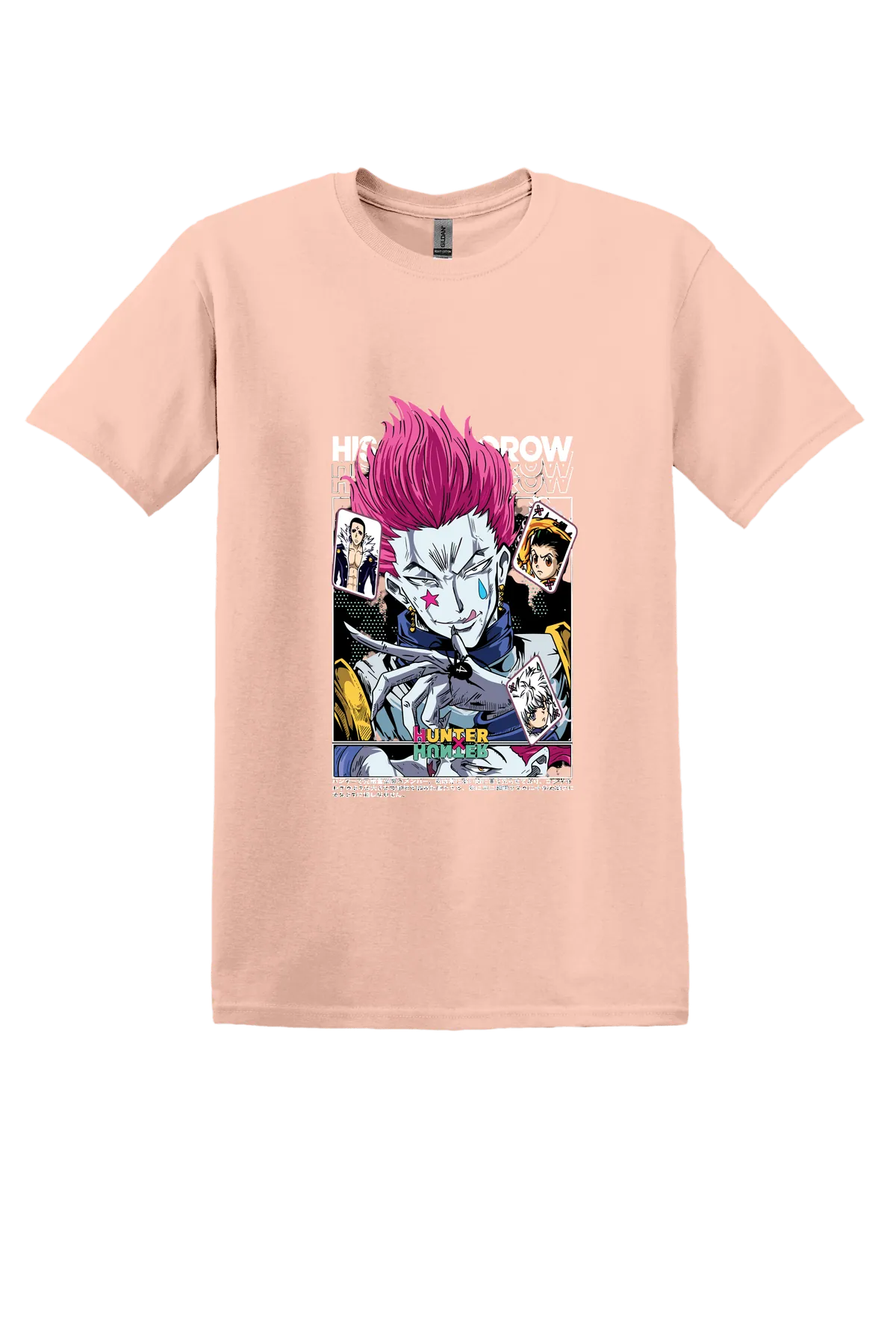Hunter x Hunter Tee No. 170, Dusty Rose, front print