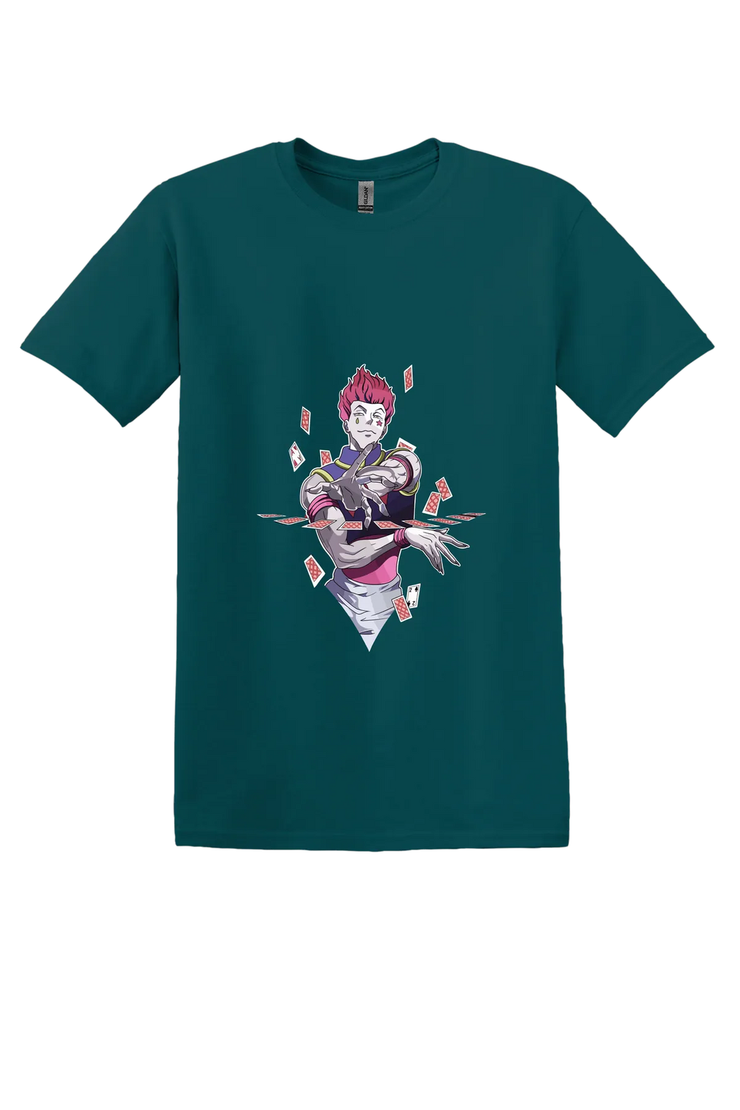 Hunter x Hunter Tee No. 171, Fan Marine Green, front print