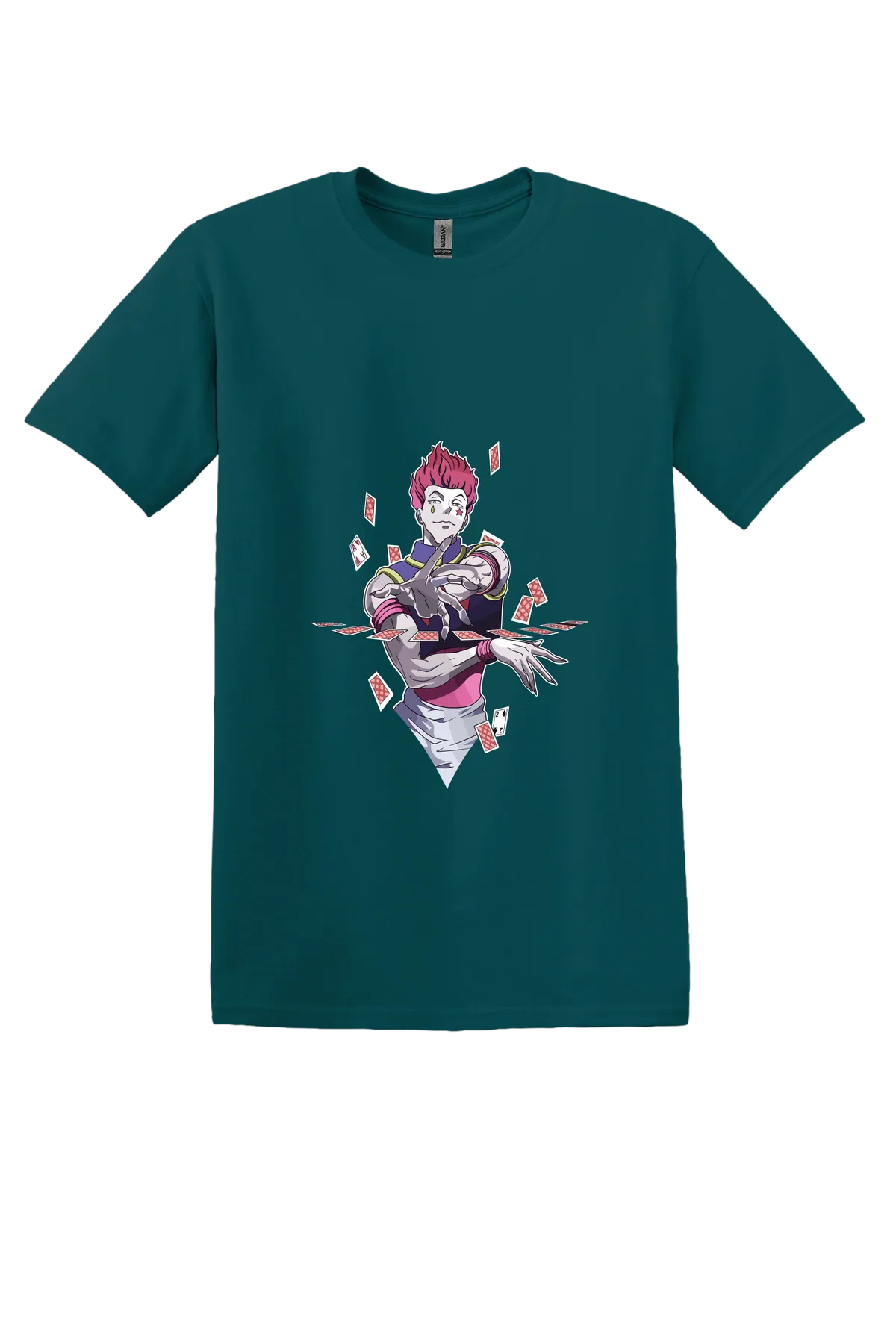 Hunter x Hunter Tee No. 171, Fan Marine Green, front print
