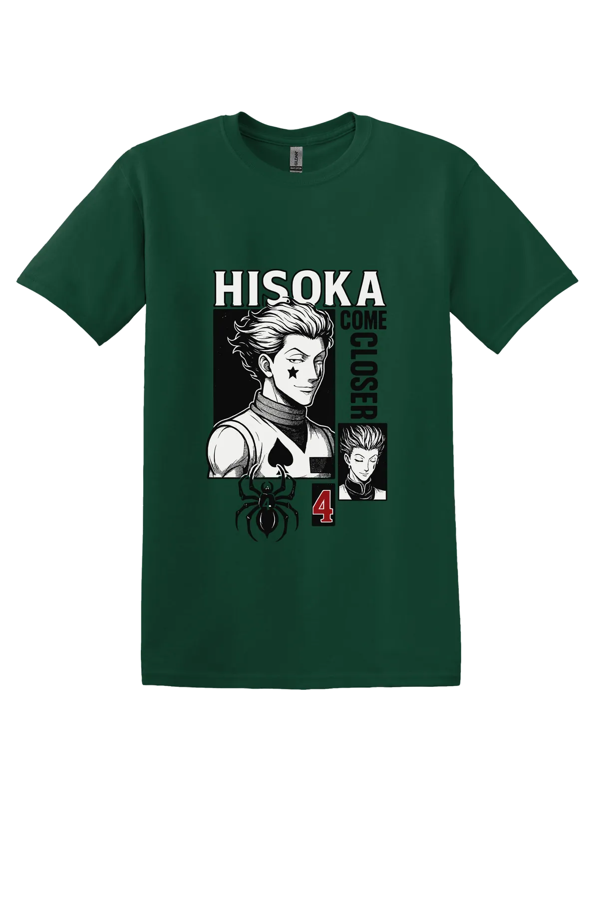 Hunter x Hunter Tee No. 172, Forest Green, front print