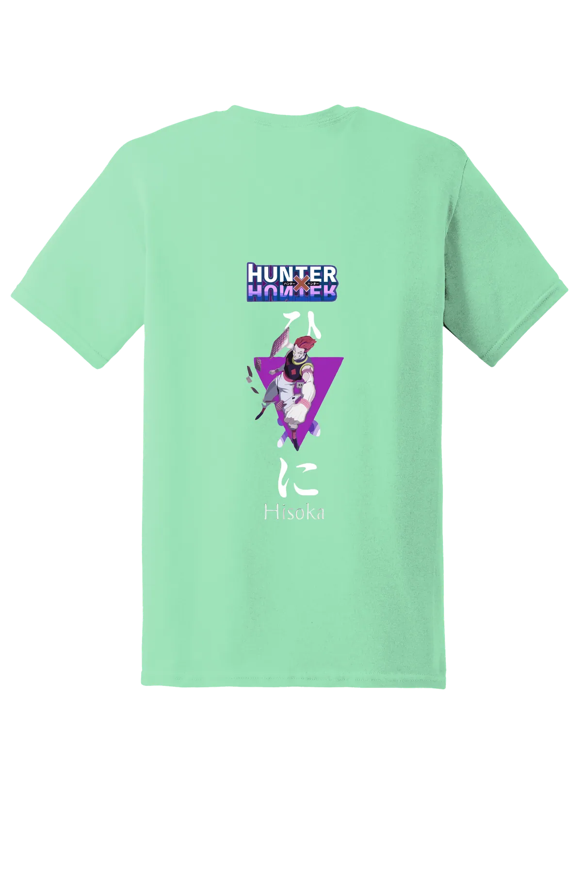Hunter x Hunter Tee No. 185, Mint Green, back print
