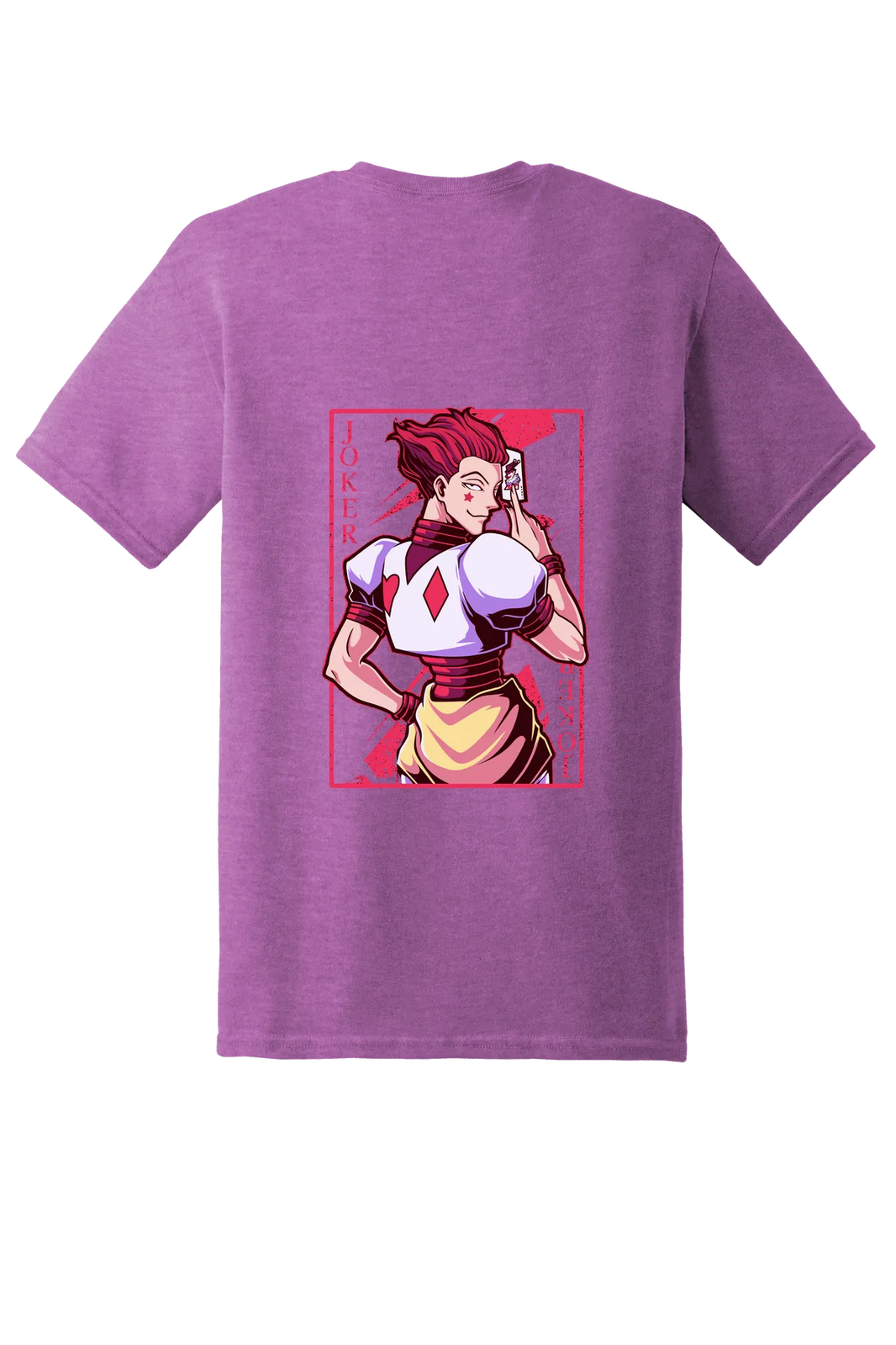 Hunter x Hunter Tee No. 200, Heather Radiant Orchid, back print