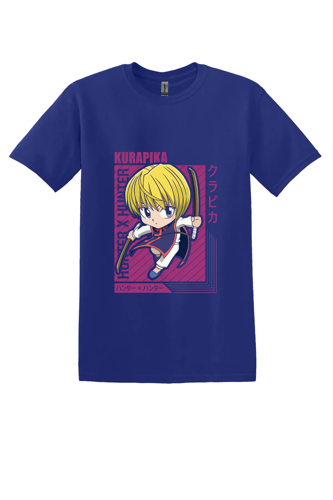 Hunter x Hunter Tee No. 214, Cobalt Purple, front print